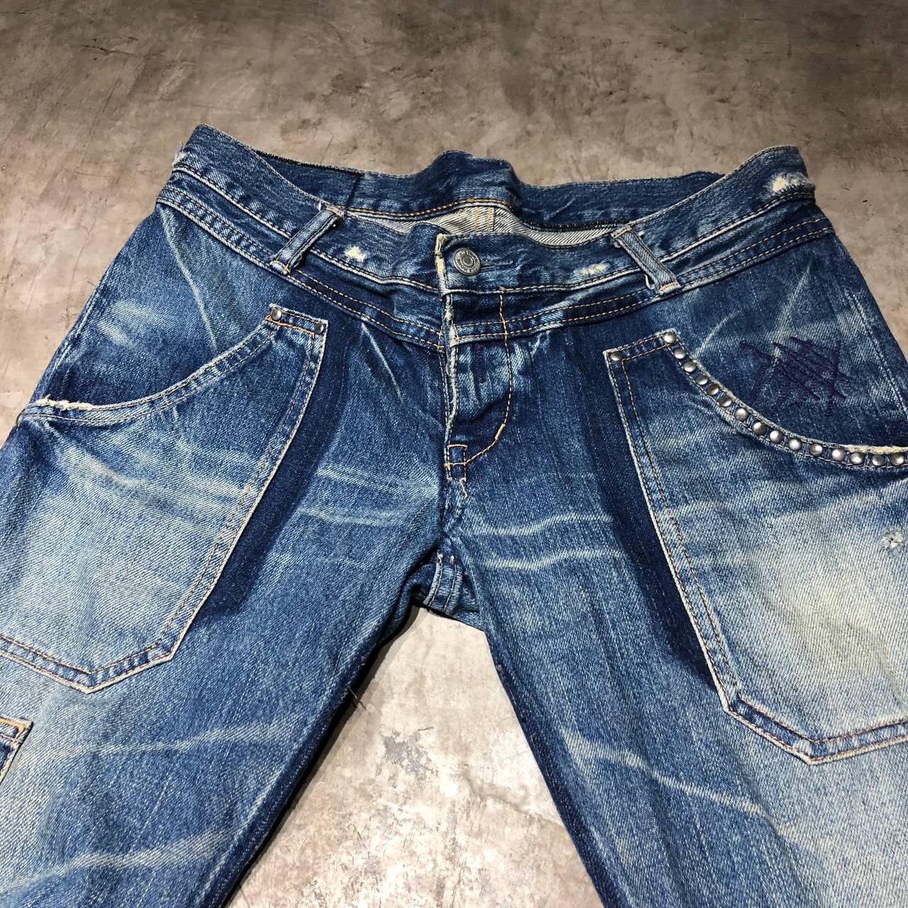 Hysteric Glamour Hysteric Glamour Studded Distressed Denim pants Size US 32 / EU 48 - 4 Thumbnail