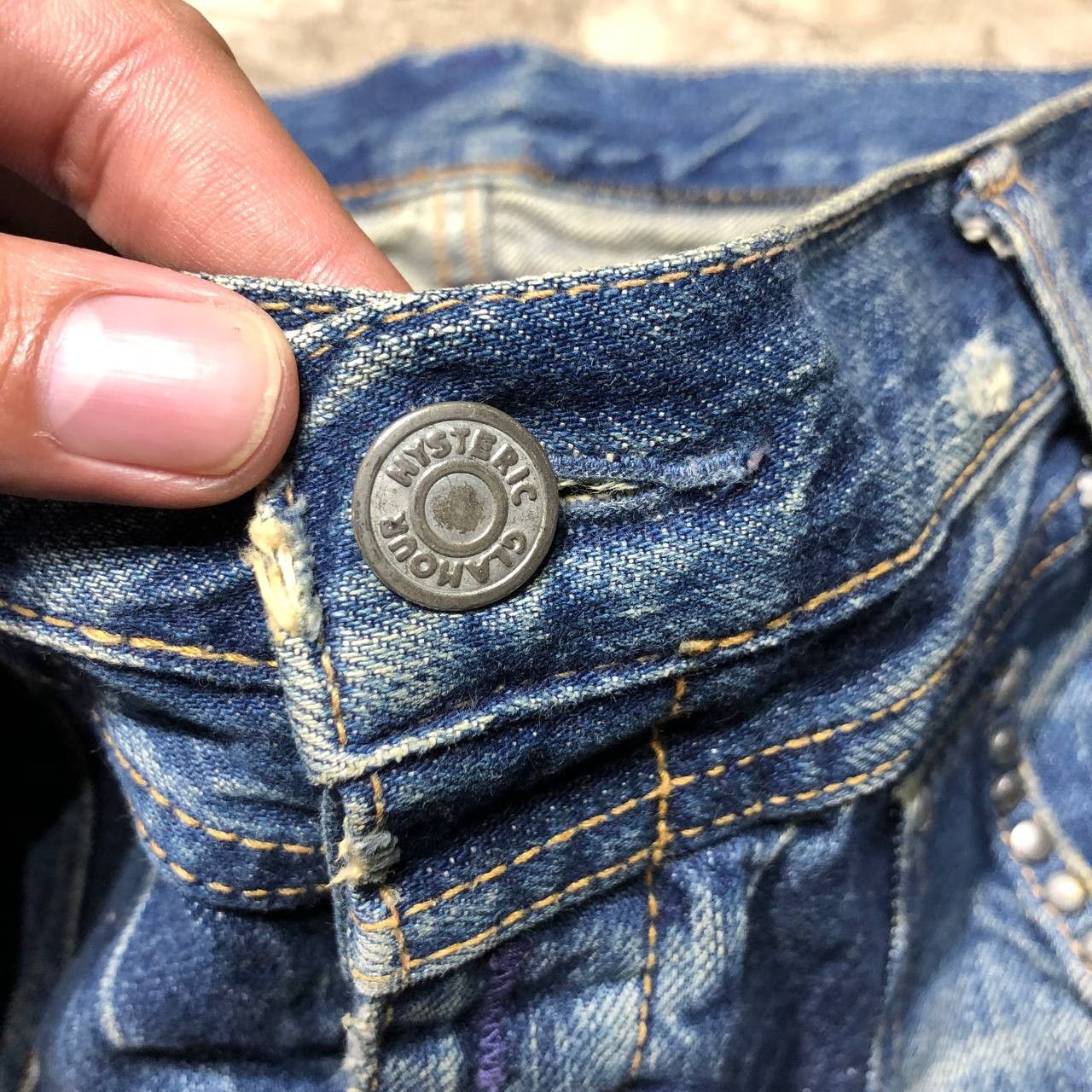 Hysteric Glamour Hysteric Glamour Studded Distressed Denim pants Size US 32 / EU 48 - 11 Thumbnail