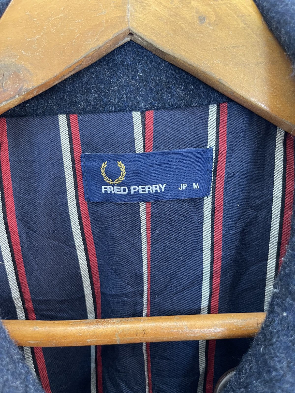 Fred Perry 90’s UK FRED PERRY CABAN JACKET WOOL Size US M / EU 48-50 / 2 - 3 Thumbnail