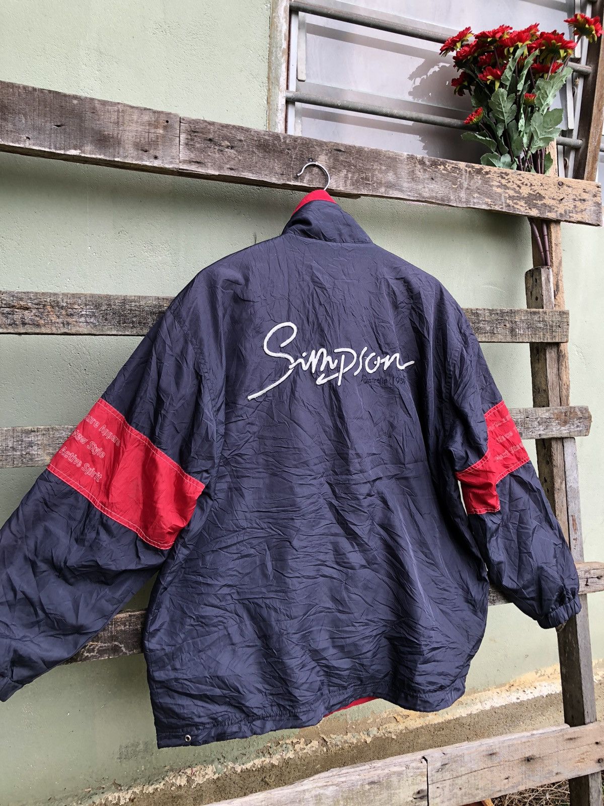 Vintage Simpson Reversible Jacket Embroidery design