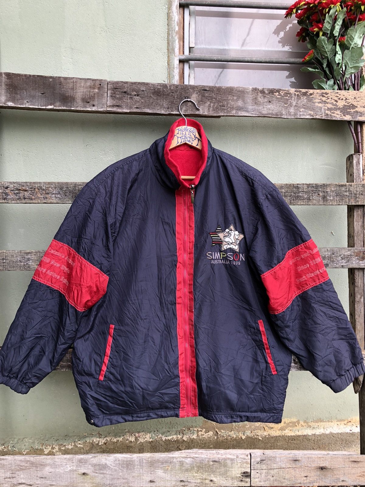 Vintage Simpson Reversible Jacket Embroidery design