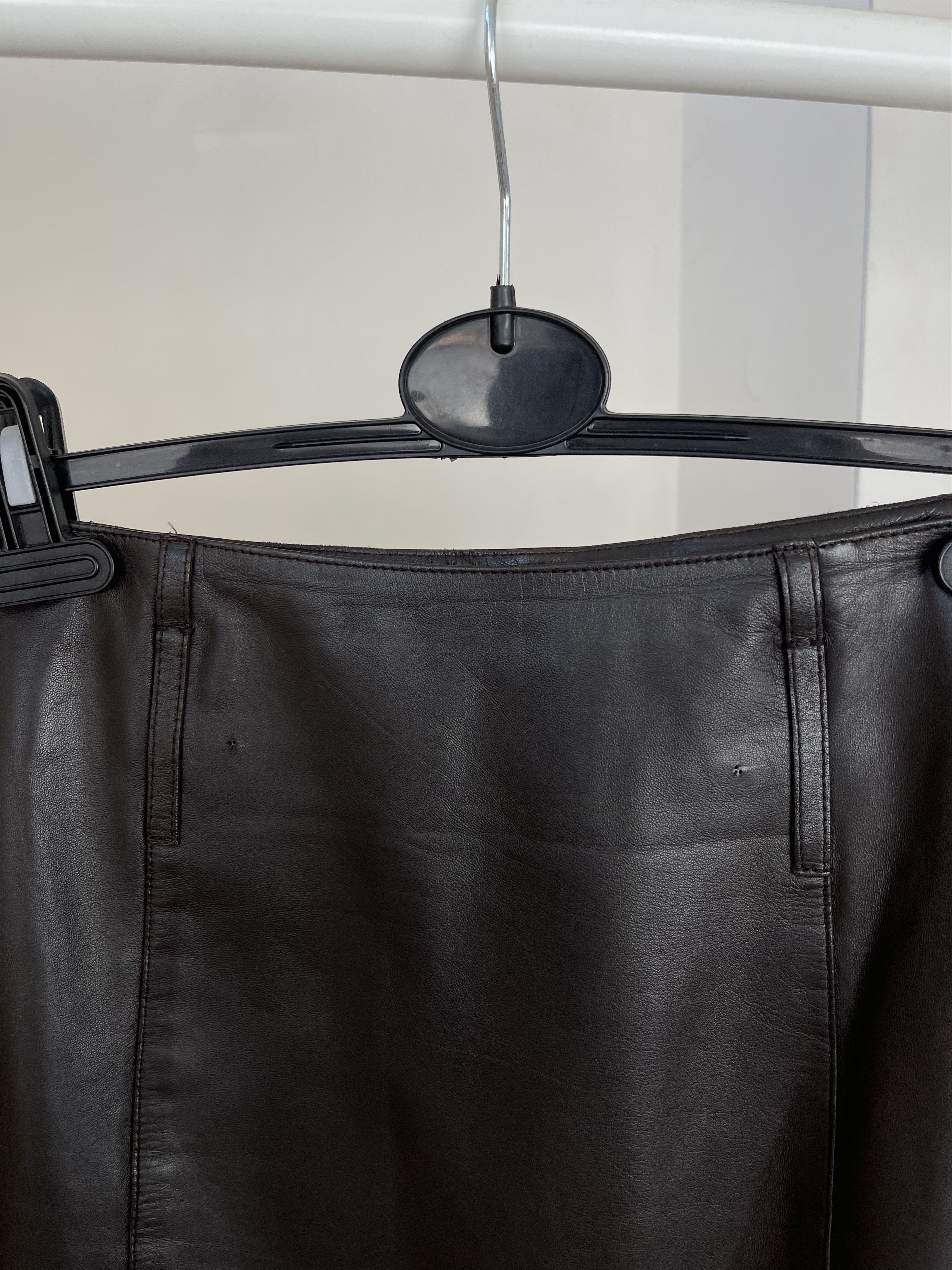 Prada Leather Skirt 44 Prada | Skirts | Nwt Sz 44 Prada Vintage