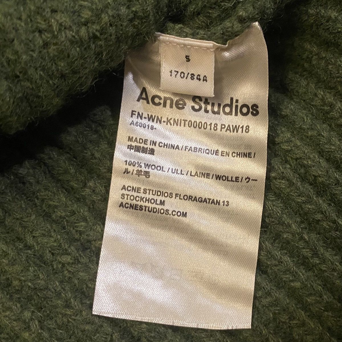 Acne Studios Chunky Oversize Wool Turtle Neck Sweater Size US S / EU 44-46 / 1 - 6 Thumbnail