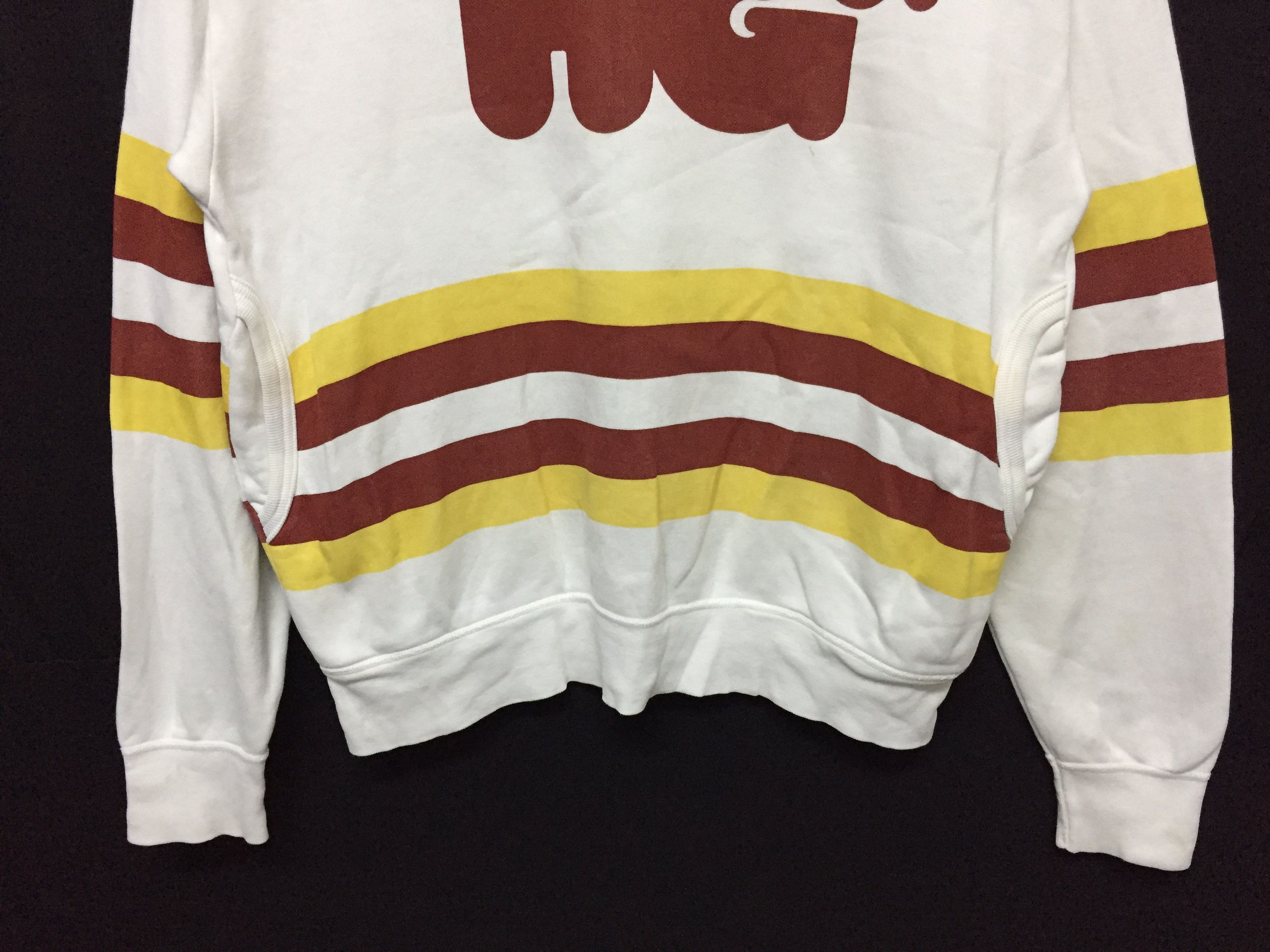 Hysteric Glamour 90's HG footprint Stripe sweatshirt Size US S / EU 44-46 / 1 - 4 Thumbnail