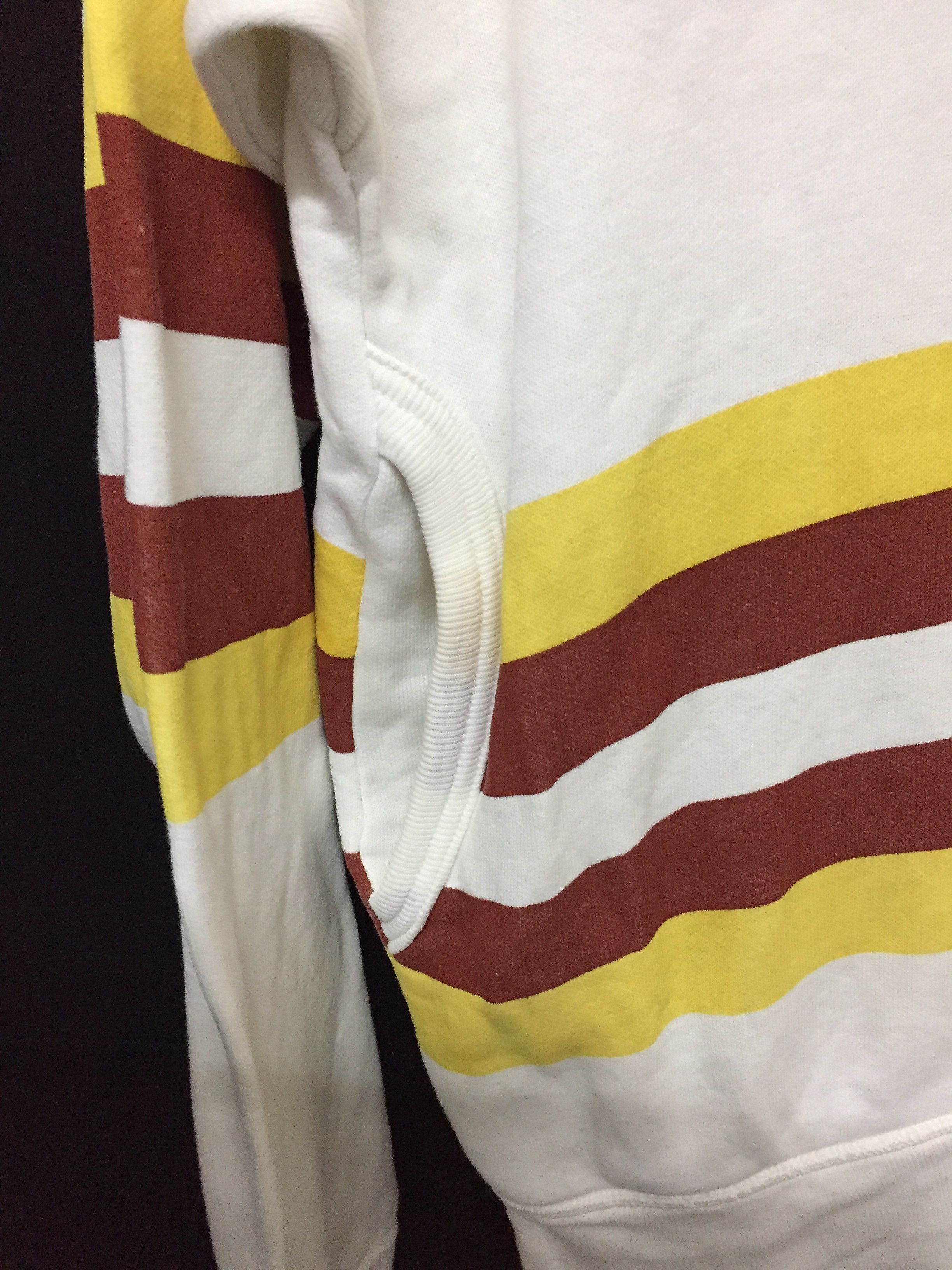 Hysteric Glamour 90's HG footprint Stripe sweatshirt Size US S / EU 44-46 / 1 - 5 Thumbnail