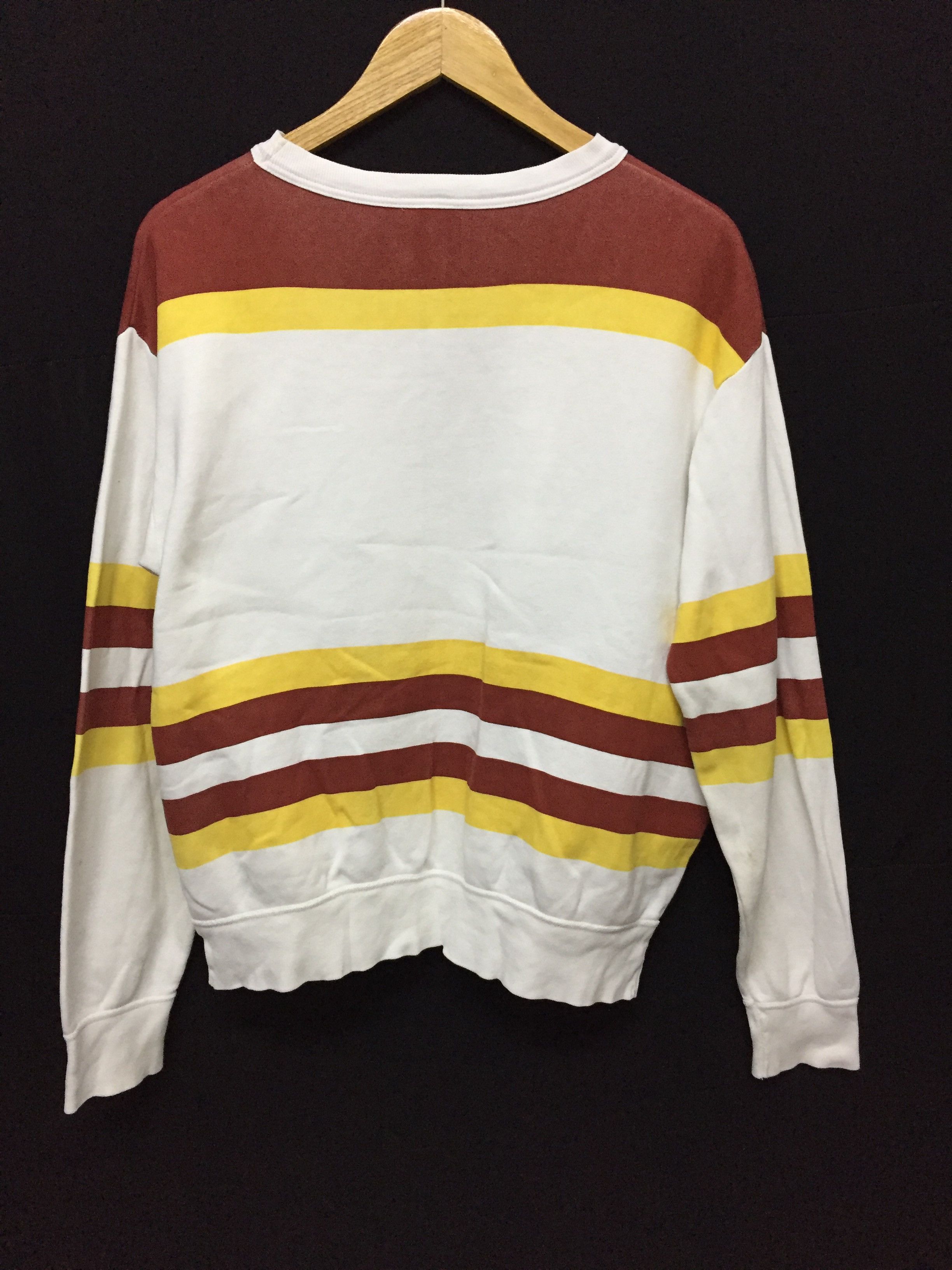 Hysteric Glamour 90's HG footprint Stripe sweatshirt Size US S / EU 44-46 / 1 - 6 Thumbnail