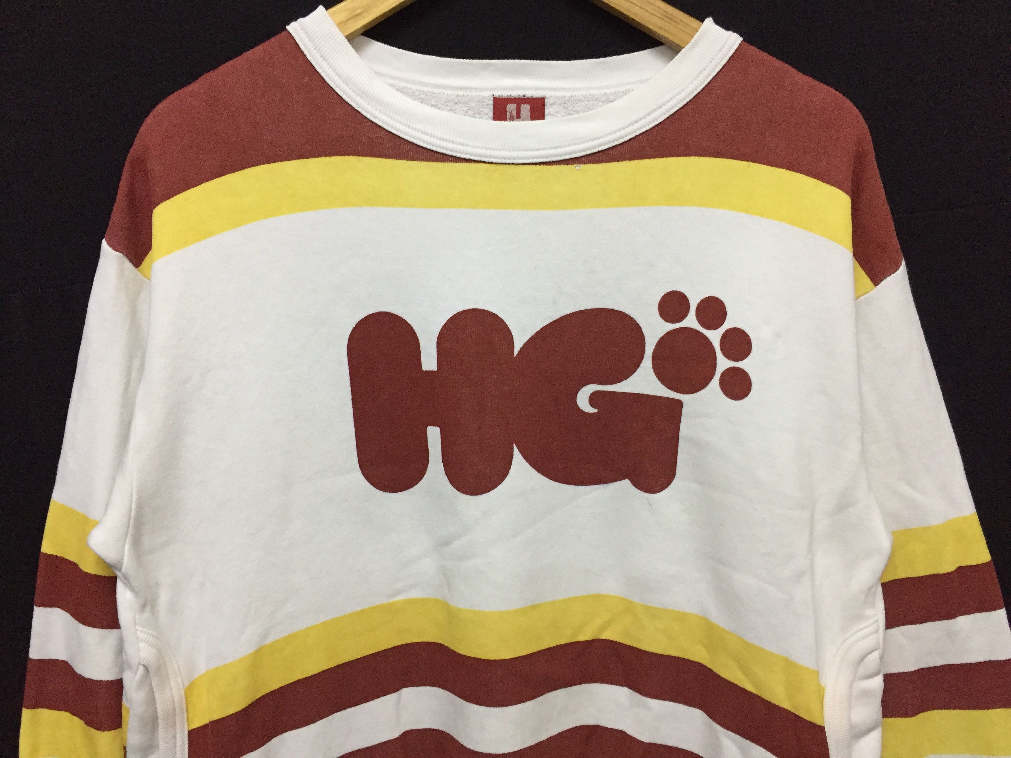 Hysteric Glamour 90's HG footprint Stripe sweatshirt Size US S / EU 44-46 / 1 - 3 Thumbnail