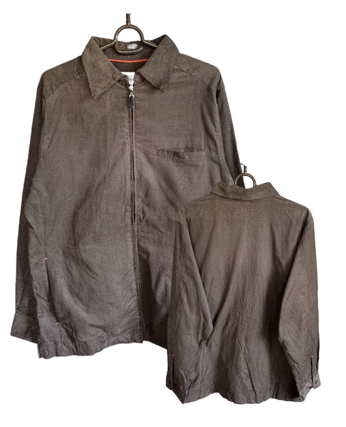 Kansai Yamamoto Vintage Kansai Yamamoto Zip Up Long Sleeve Shirt Size US M / EU 48-50 / 2 - 1 Thumbnail