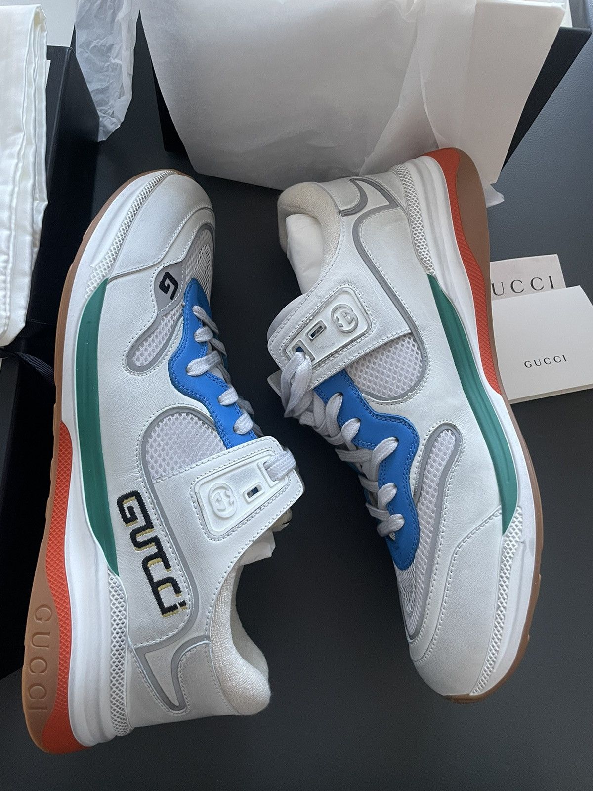Gucci Runway Limited Edition Gucci Logo Sneakers Limited Edition Size US 11 / EU 44 - 6 Thumbnail