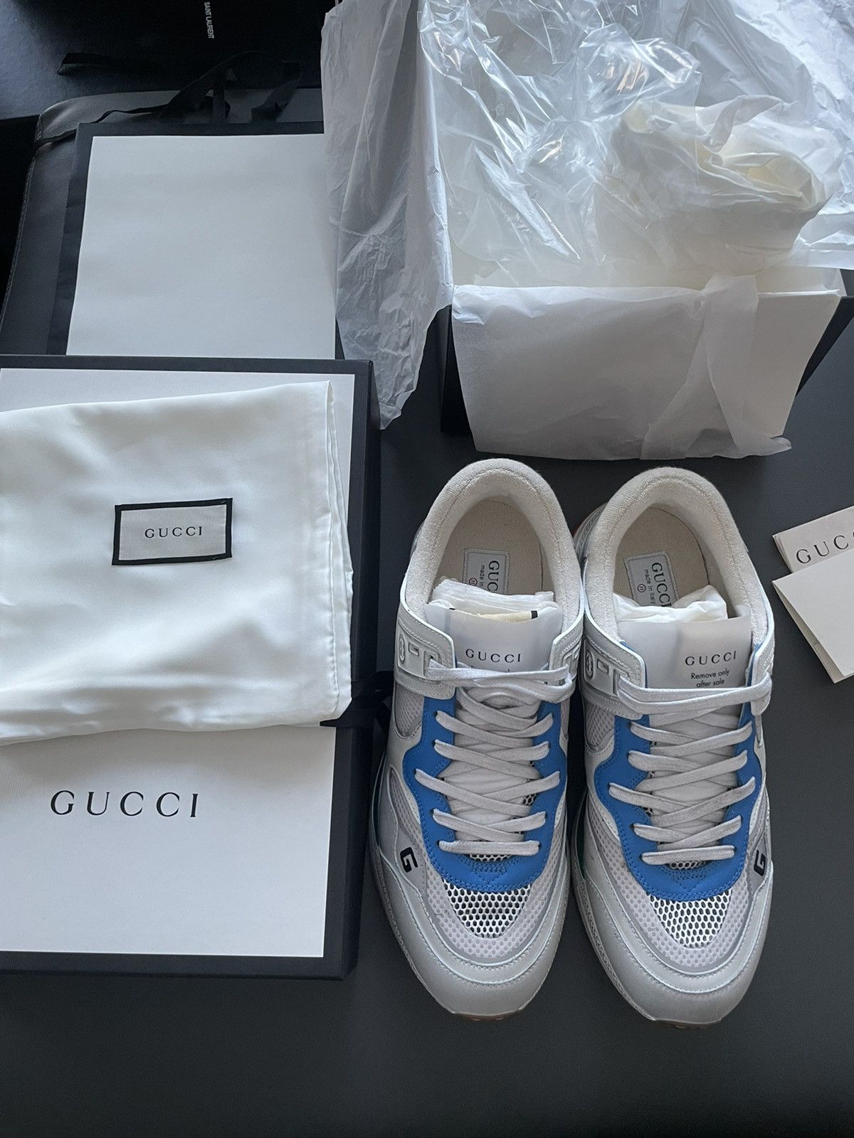 Gucci Runway Limited Edition Gucci Logo Sneakers Limited Edition Size US 11 / EU 44 - 13 Thumbnail