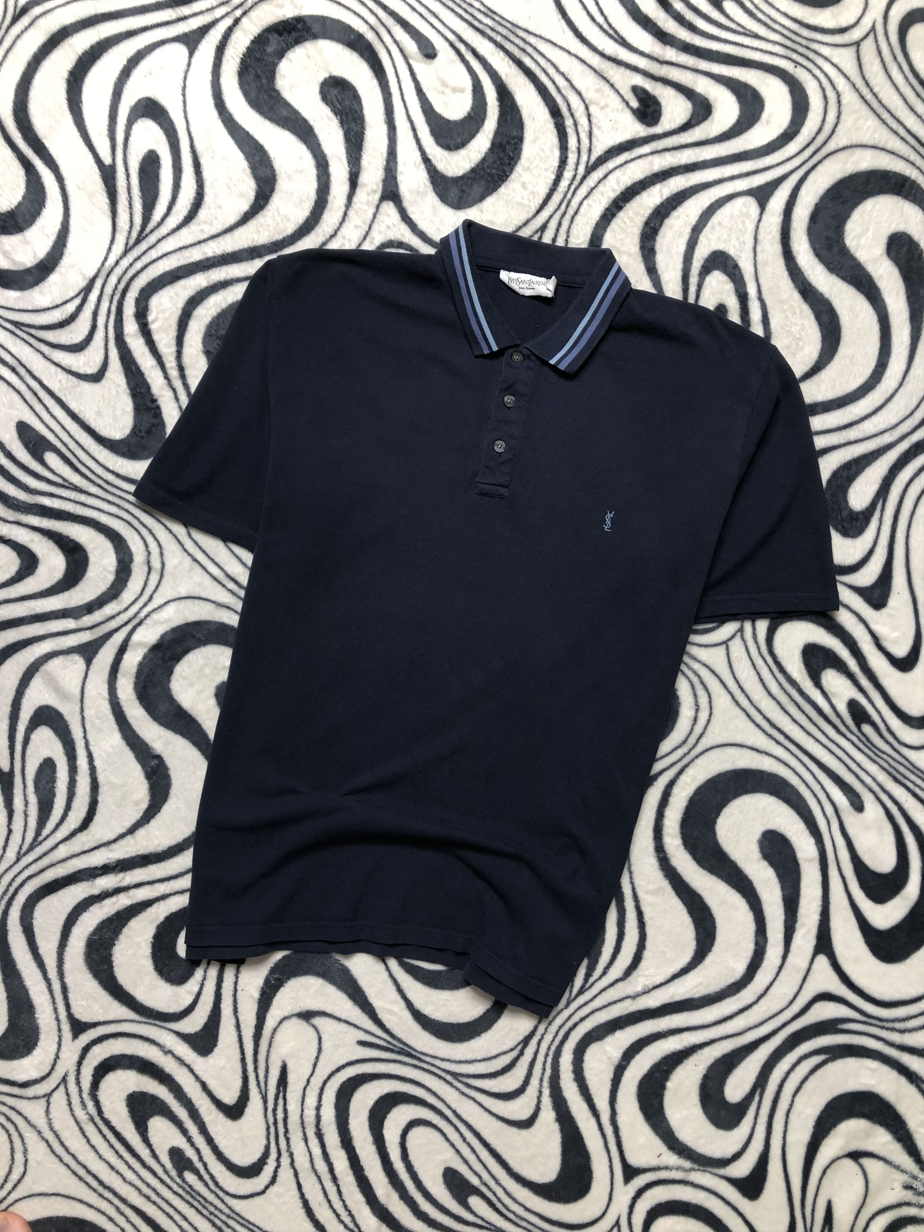 Yves Saint Laurent Yves Saint Laurent YSL Mens Polo Shirt Size US XL / EU 56 / 4 - 1 Thumbnail
