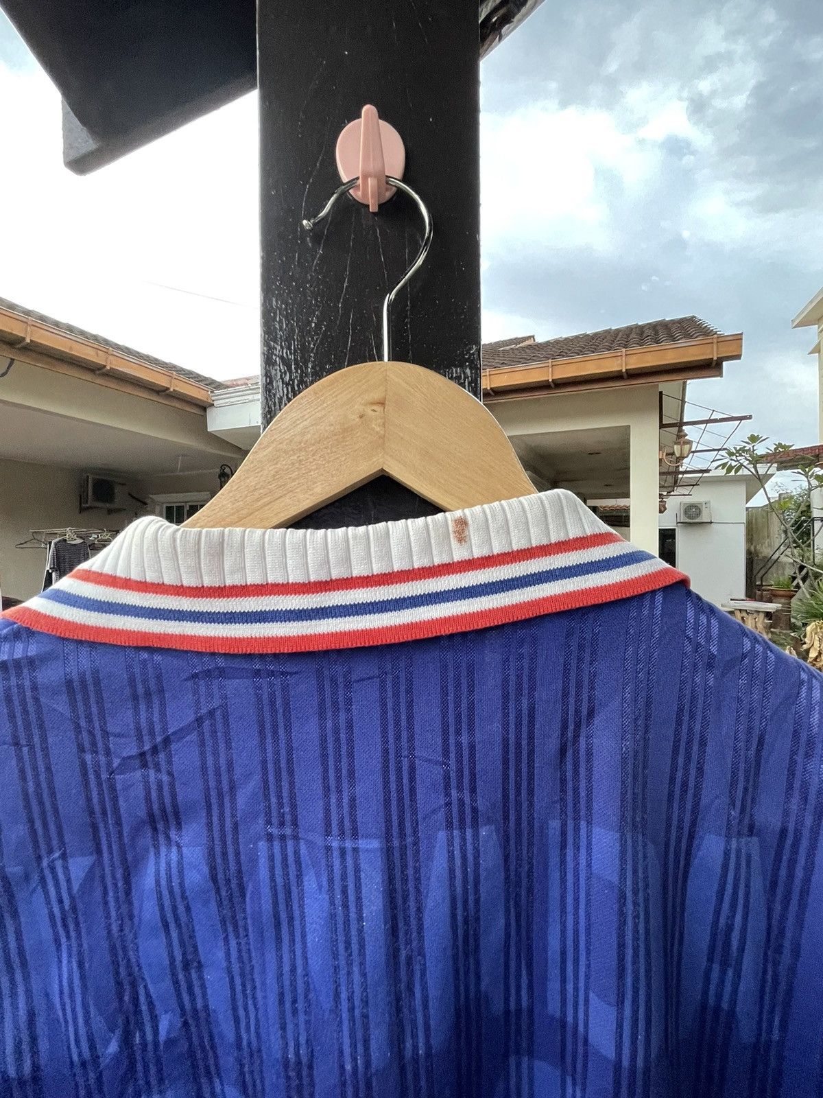 Adidas × Descente × Vintage Adidas x Descente Vintage Collar Jersey France Very Rare Size US S / EU 44-46 / 1 - 3 Thumbnail