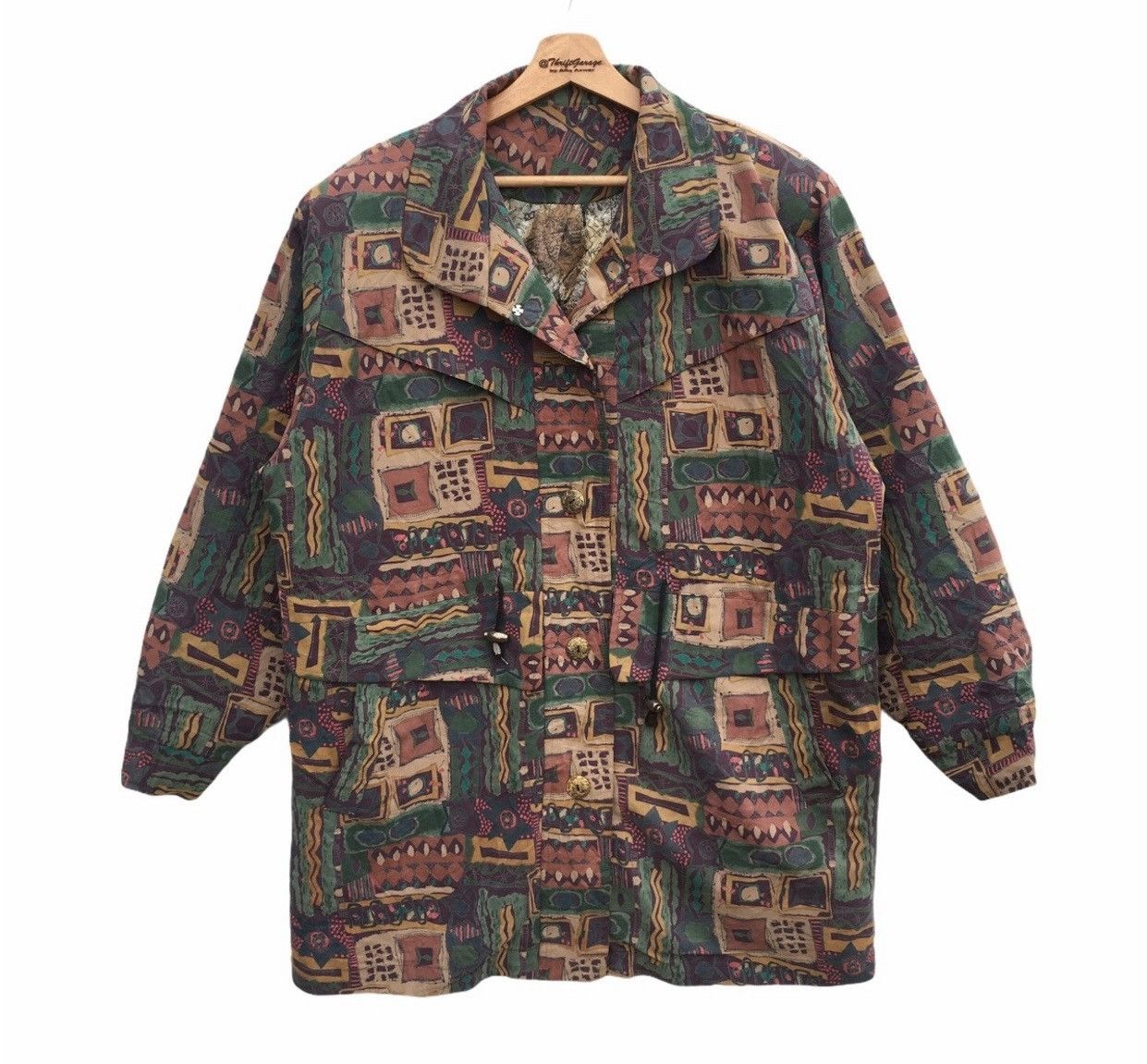 Vtg Japanese Brand Fullprinted Oversized Parkas