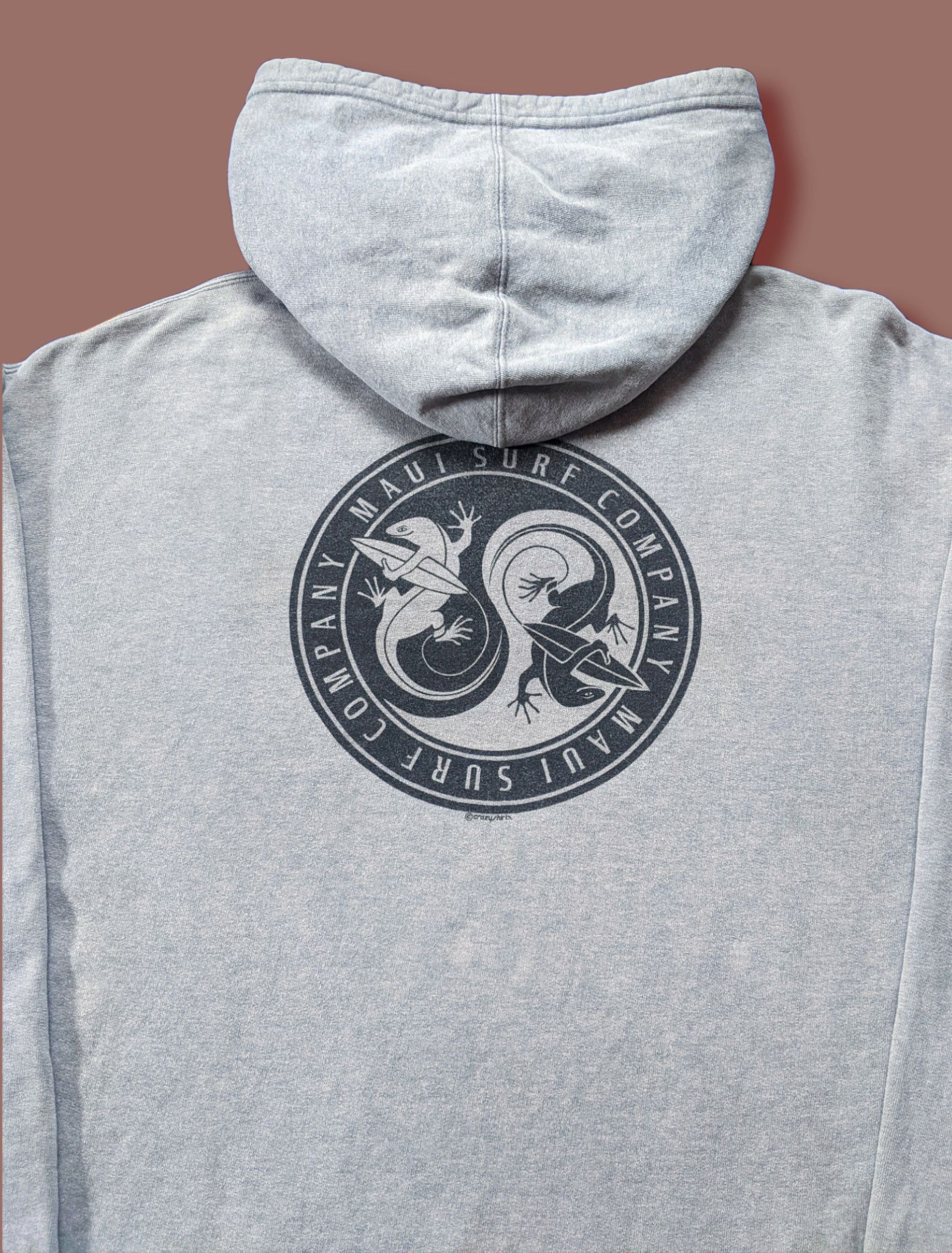 Vintage Vintage 90s Maui Hawaii Surf Big Logo Pullover Hoodie Size US M / EU 48-50 / 2 - 4 Thumbnail