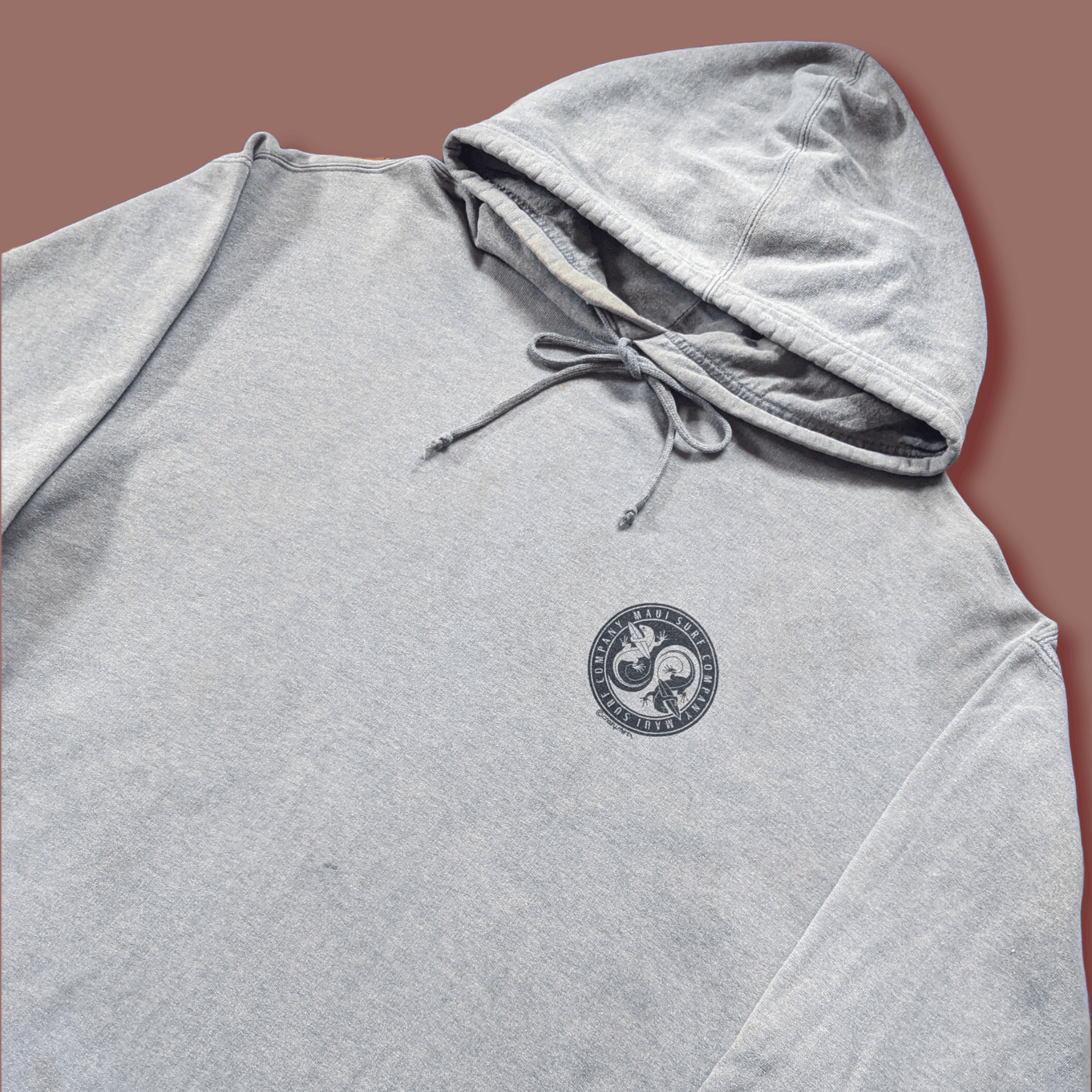 Vintage Vintage 90s Maui Hawaii Surf Big Logo Pullover Hoodie Size US M / EU 48-50 / 2 - 2 Thumbnail