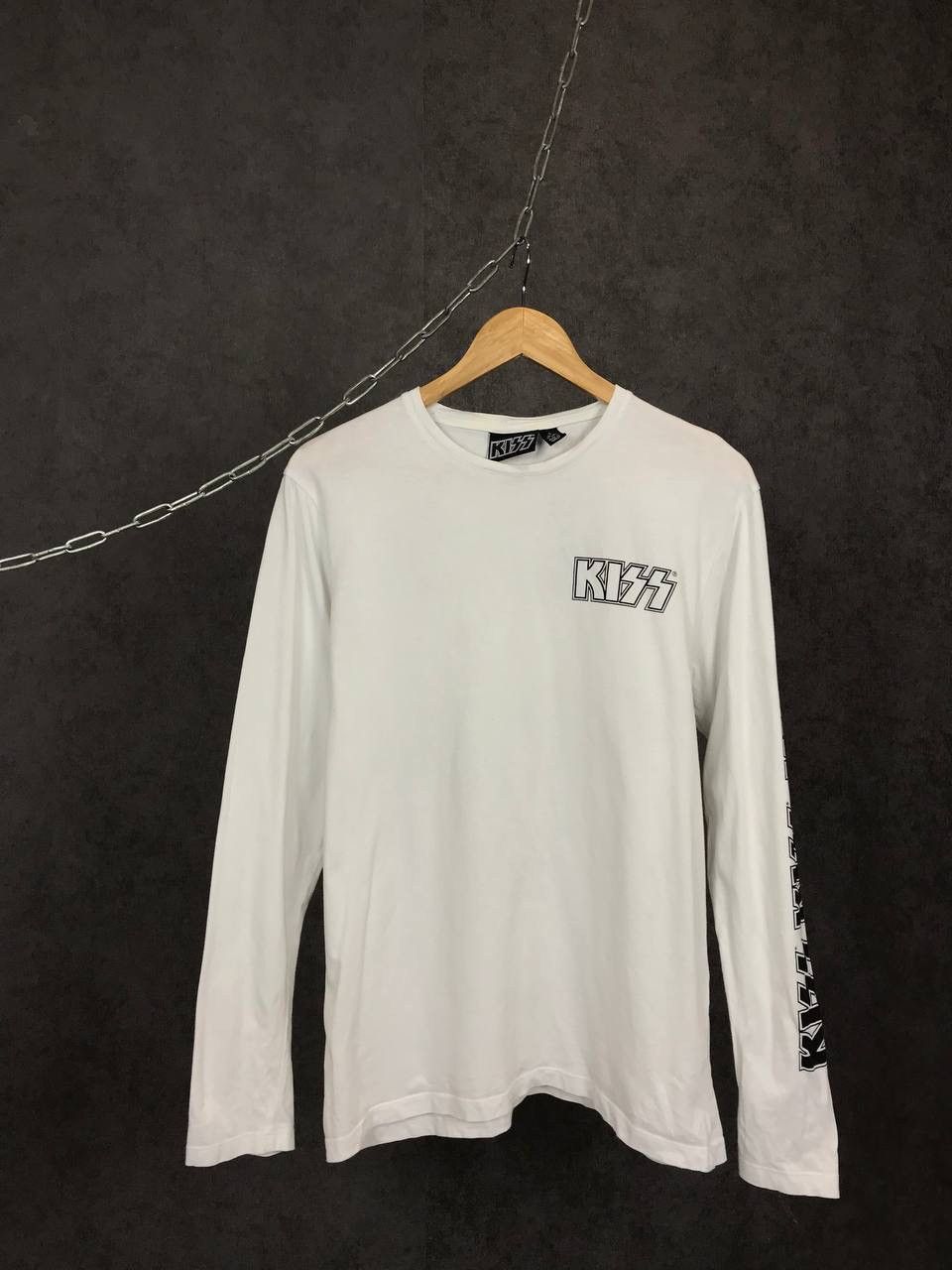 KISS Kiss rock band overprinted longsleeve Size US S / EU 44-46 / 1 - 1 Thumbnail