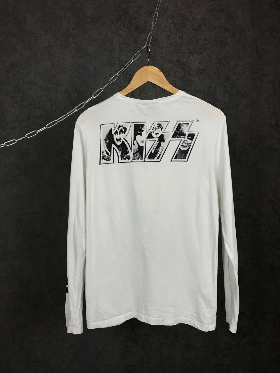 KISS Kiss rock band overprinted longsleeve Size US S / EU 44-46 / 1 - 2 Thumbnail