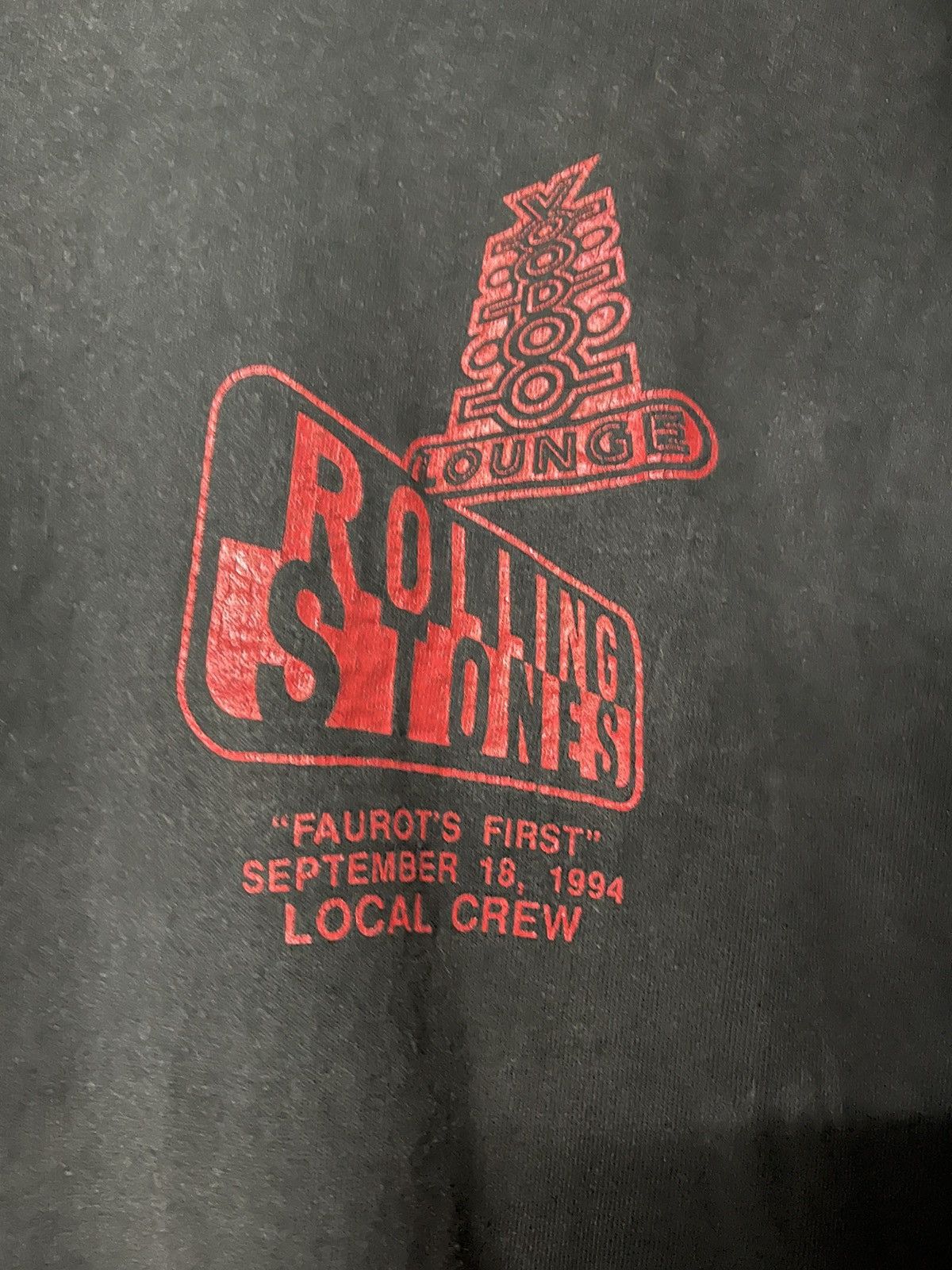 Band Tees × Vintage Vintage 90s Rolling Stones Local Crew University Sun Faded T Size US XL / EU 56 / 4 - 2 Thumbnail
