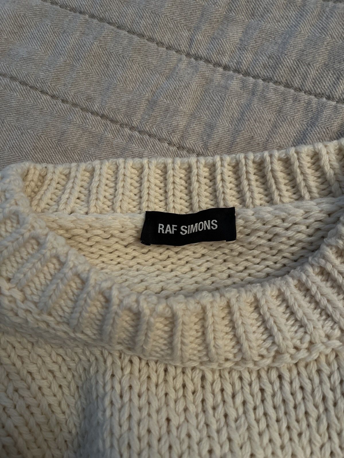 Raf Simons Raf simons white knit Size US M / EU 48-50 / 2 - 9 Thumbnail