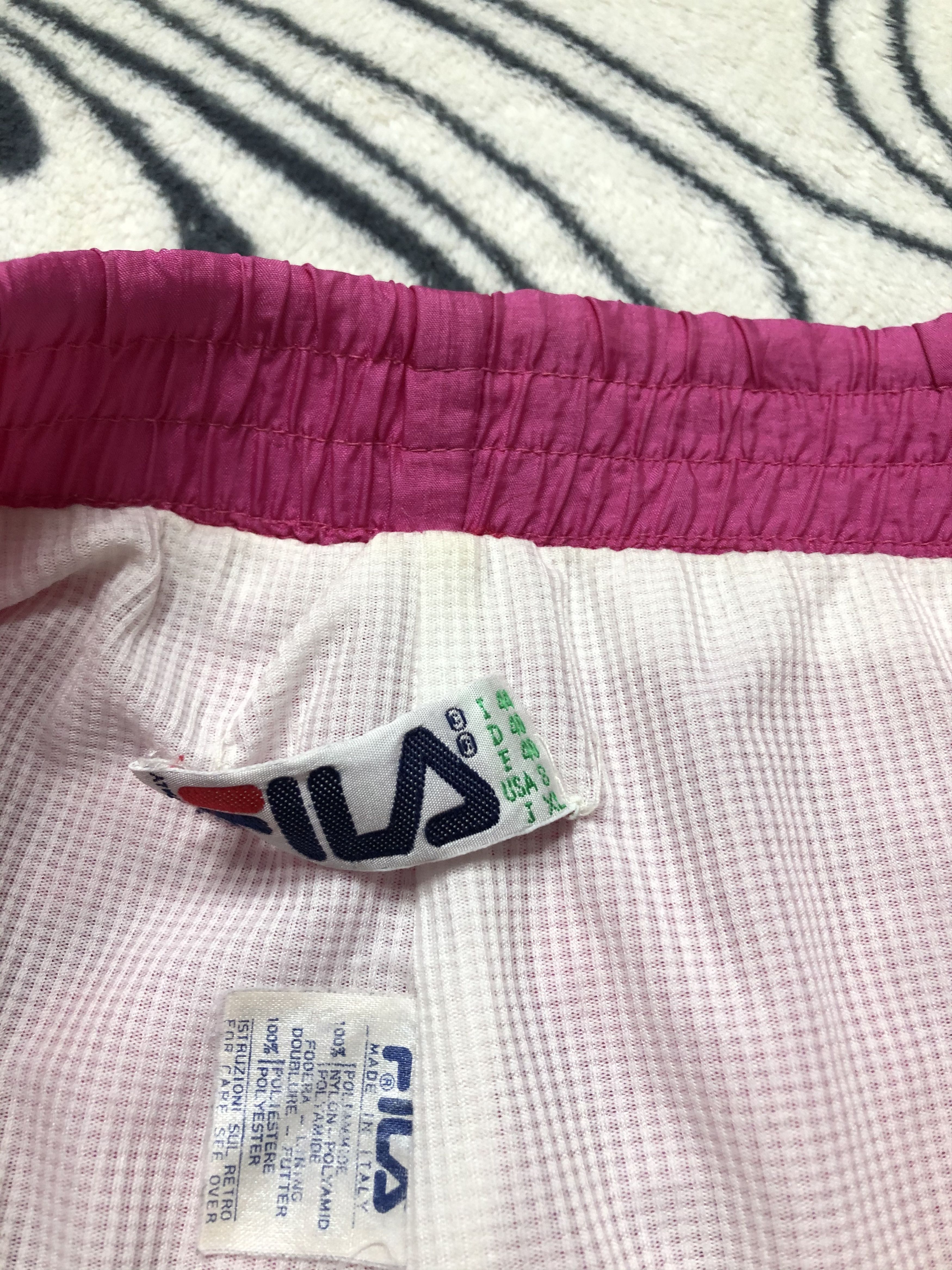 Fila Fila 90s Vintage Womens Nylon Track Suit Jacket + Pants Size M / US 6-8 / IT 42-44 - 12 Thumbnail