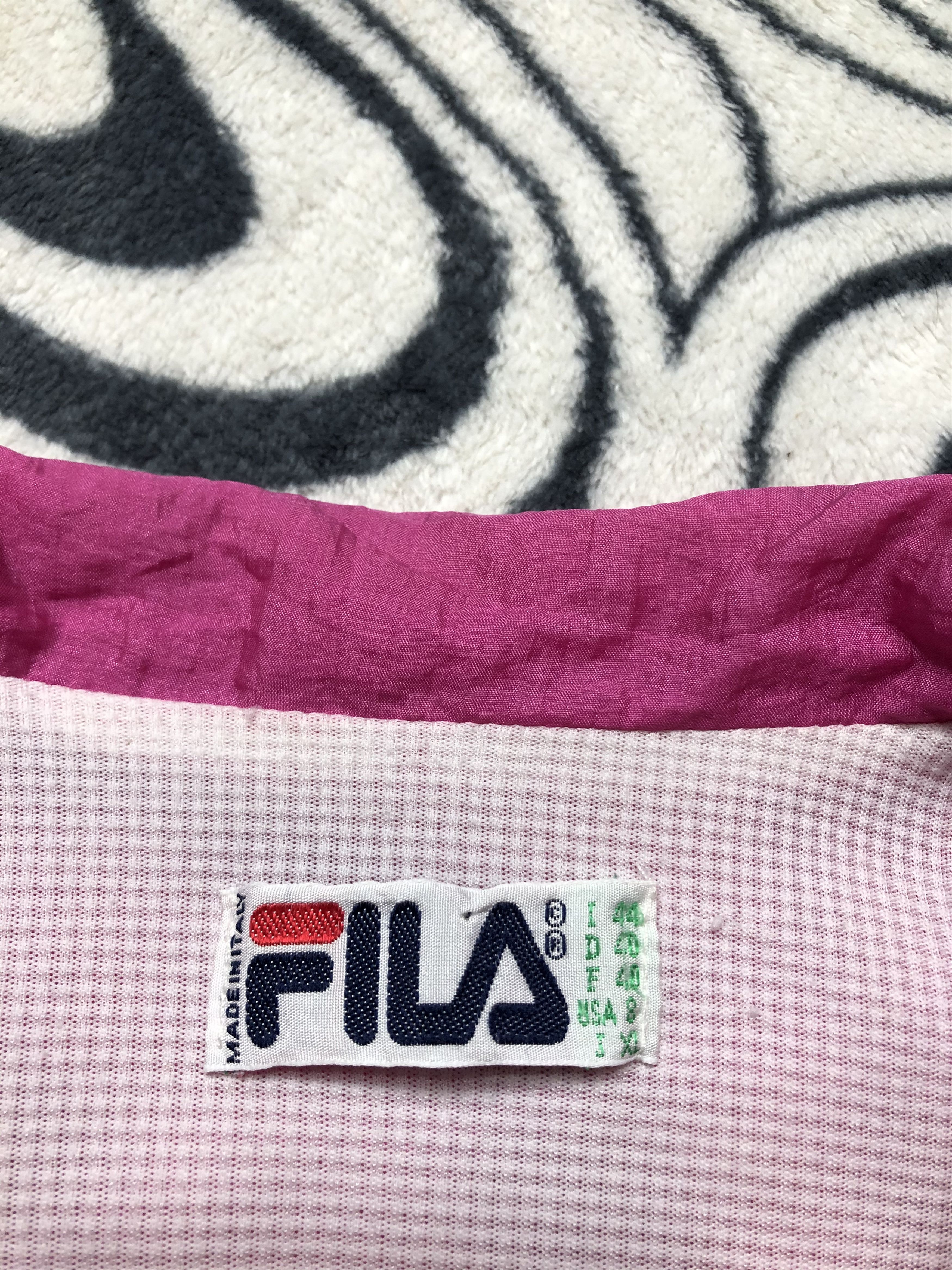 Fila Fila 90s Vintage Womens Nylon Track Suit Jacket + Pants Size M / US 6-8 / IT 42-44 - 6 Thumbnail