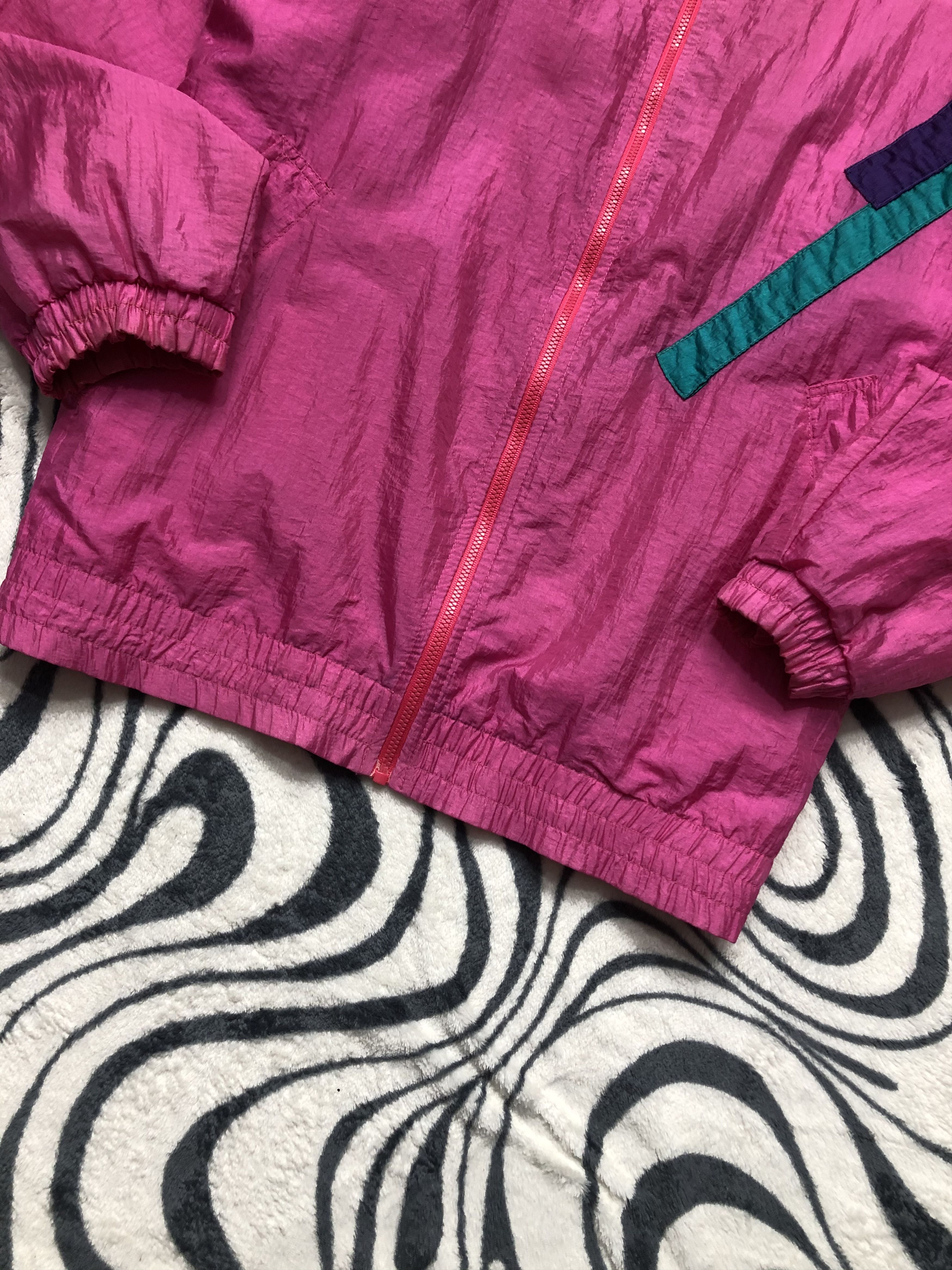 Fila Fila 90s Vintage Womens Nylon Track Suit Jacket + Pants Size M / US 6-8 / IT 42-44 - 4 Thumbnail