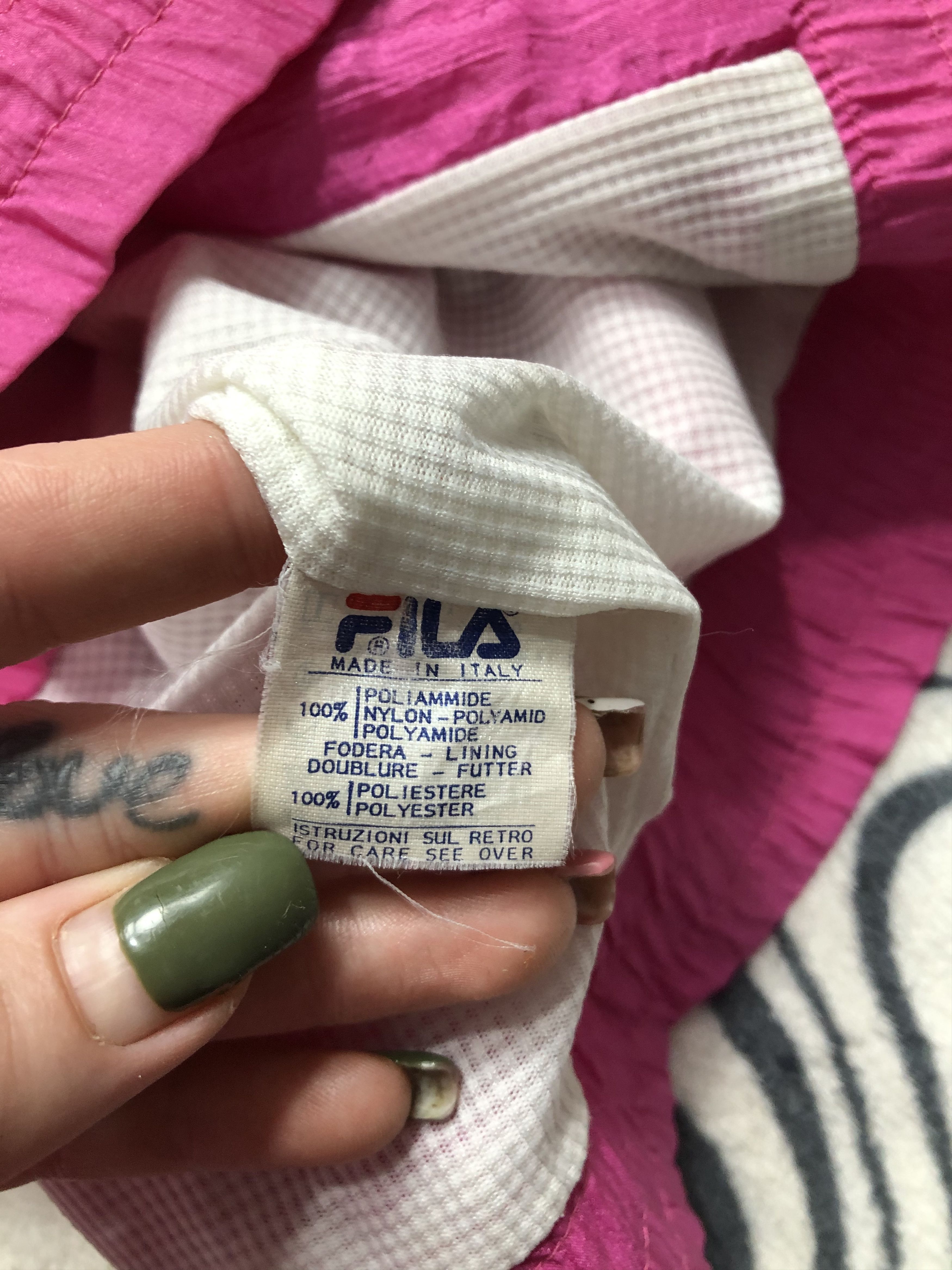 Fila Fila 90s Vintage Womens Nylon Track Suit Jacket + Pants Size M / US 6-8 / IT 42-44 - 8 Thumbnail
