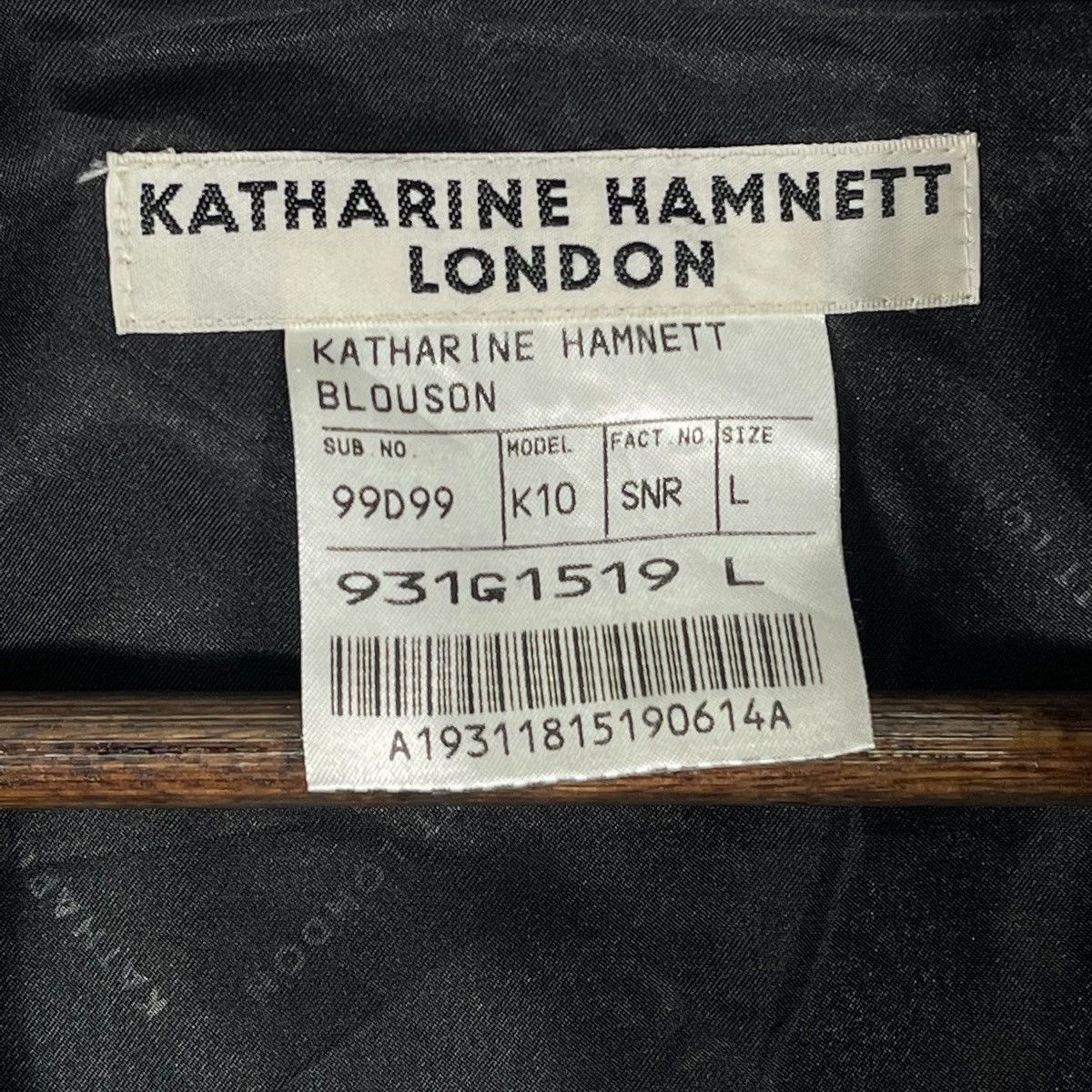 Katharine Hamnett London Vintage Katharine Hammett London Blouson Zip Up Jacket Size US L / EU 52-54 / 3 - 17 Thumbnail