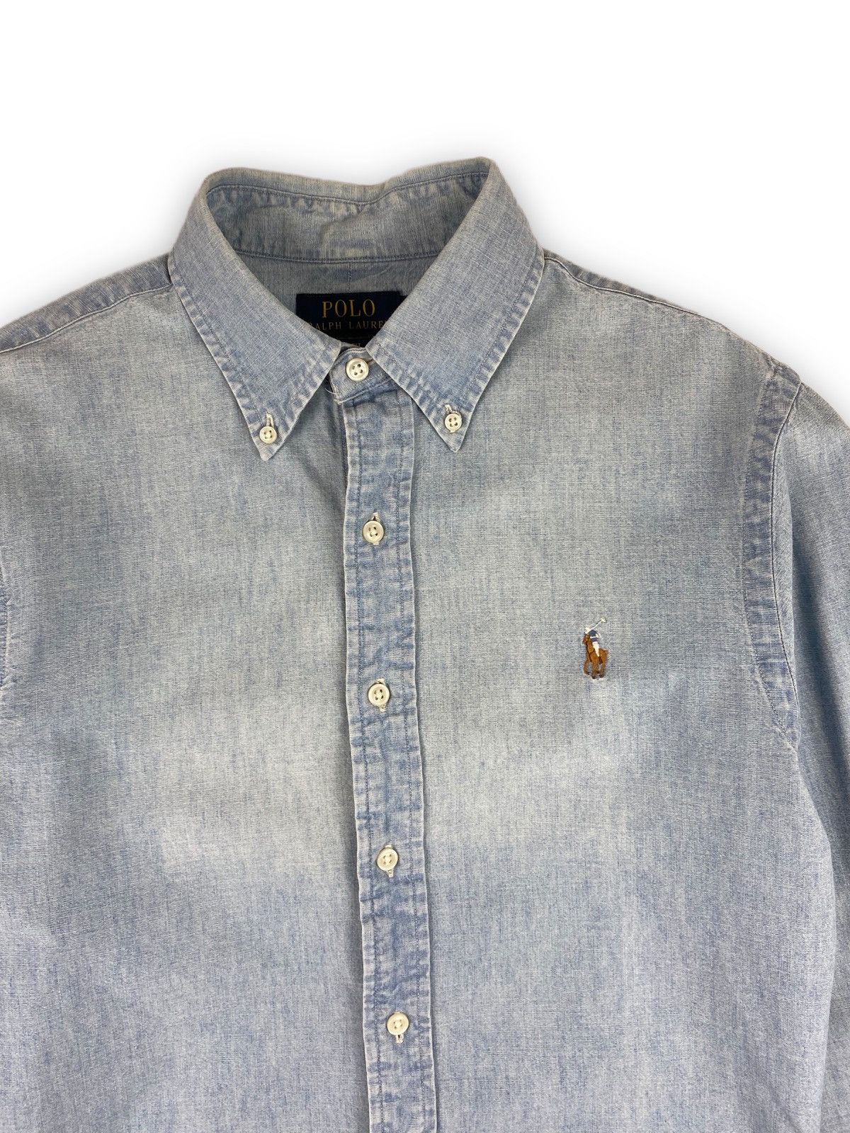 Polo Ralph Lauren × Ralph Lauren Vintage Polo Ralph Lauren Shirt Long Sleeve Size S Size US S / EU 44-46 / 1 - 3 Thumbnail