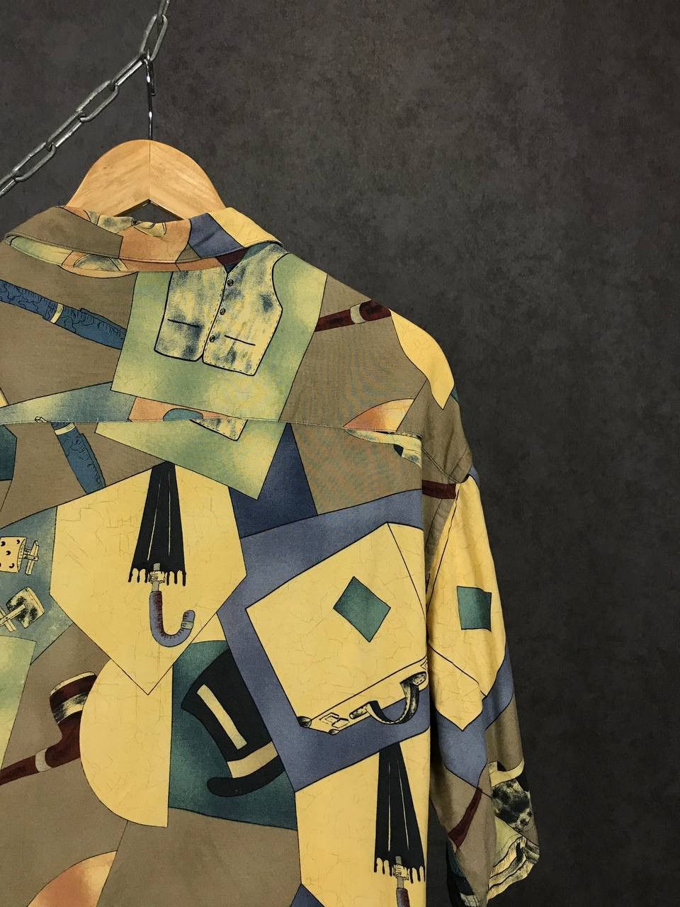 Vintage Crazy Hawaiian vintage art overprinted shirt Size US L / EU 52-54 / 3 - 7 Thumbnail