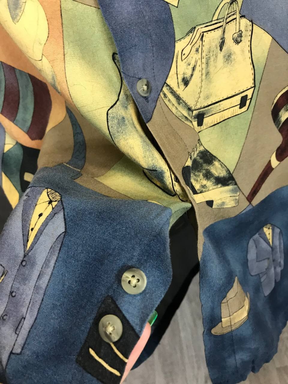 Vintage Crazy Hawaiian vintage art overprinted shirt Size US L / EU 52-54 / 3 - 4 Thumbnail