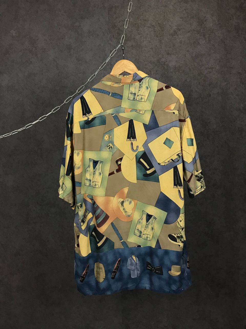 Vintage Crazy Hawaiian vintage art overprinted shirt Size US L / EU 52-54 / 3 - 6 Thumbnail