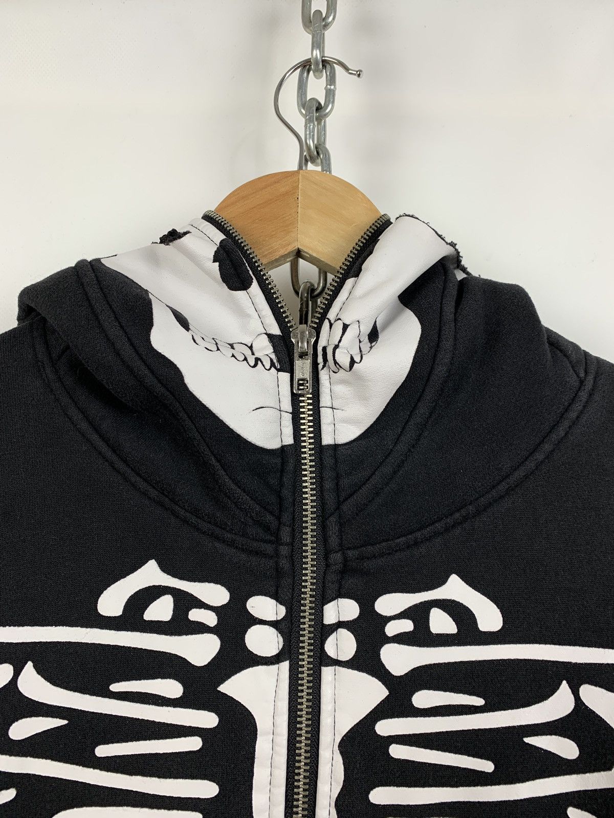 Japanese Brand Vintage Skeleton Zip Up Hoodie Kanye West Style Like LRG Size US M / EU 48-50 / 2 - 12 Thumbnail