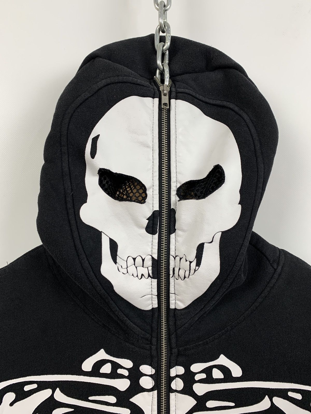 Japanese Brand Vintage Skeleton Zip Up Hoodie Kanye West Style Like LRG Size US M / EU 48-50 / 2 - 8 Thumbnail