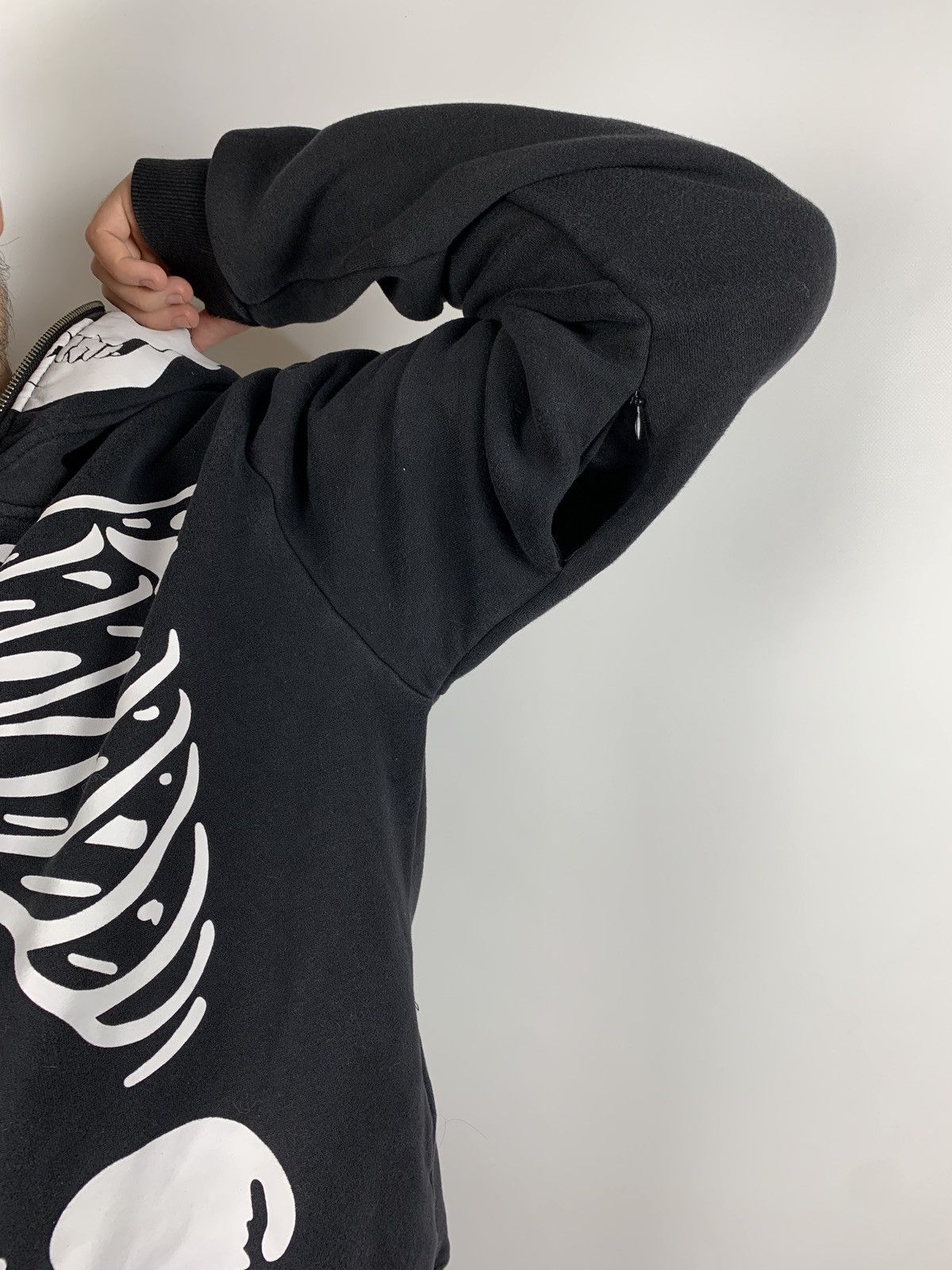 Japanese Brand Vintage Skeleton Zip Up Hoodie Kanye West Style Like LRG Size US M / EU 48-50 / 2 - 4 Thumbnail