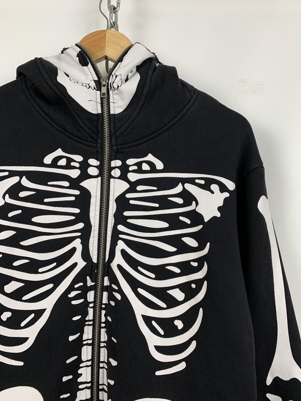 Japanese Brand Vintage Skeleton Zip Up Hoodie Kanye West Style Like LRG Size US M / EU 48-50 / 2 - 10 Thumbnail