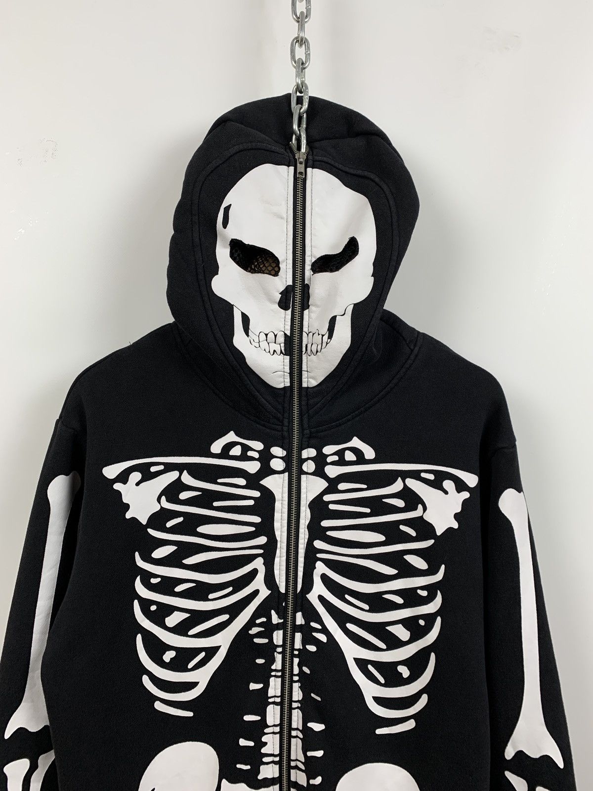 Japanese Brand Vintage Skeleton Zip Up Hoodie Kanye West Style Like LRG Size US M / EU 48-50 / 2 - 7 Thumbnail