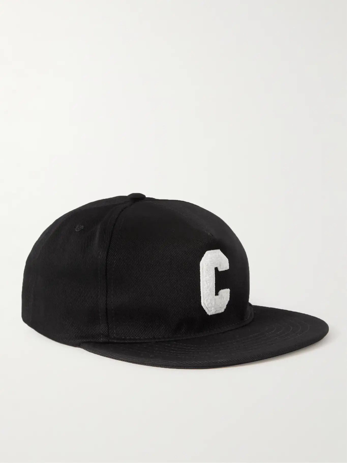 image of Celine New C Initial Baseball Cap in Black, Men's
