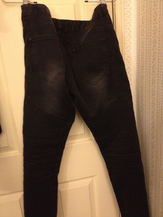 Represent Clo. Black Stone Wash Biker Jeans Size US 29 - 2 Preview