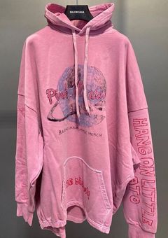 Balenciaga Music Pink Martini Merch Elastic Hem Hoodie Oversized