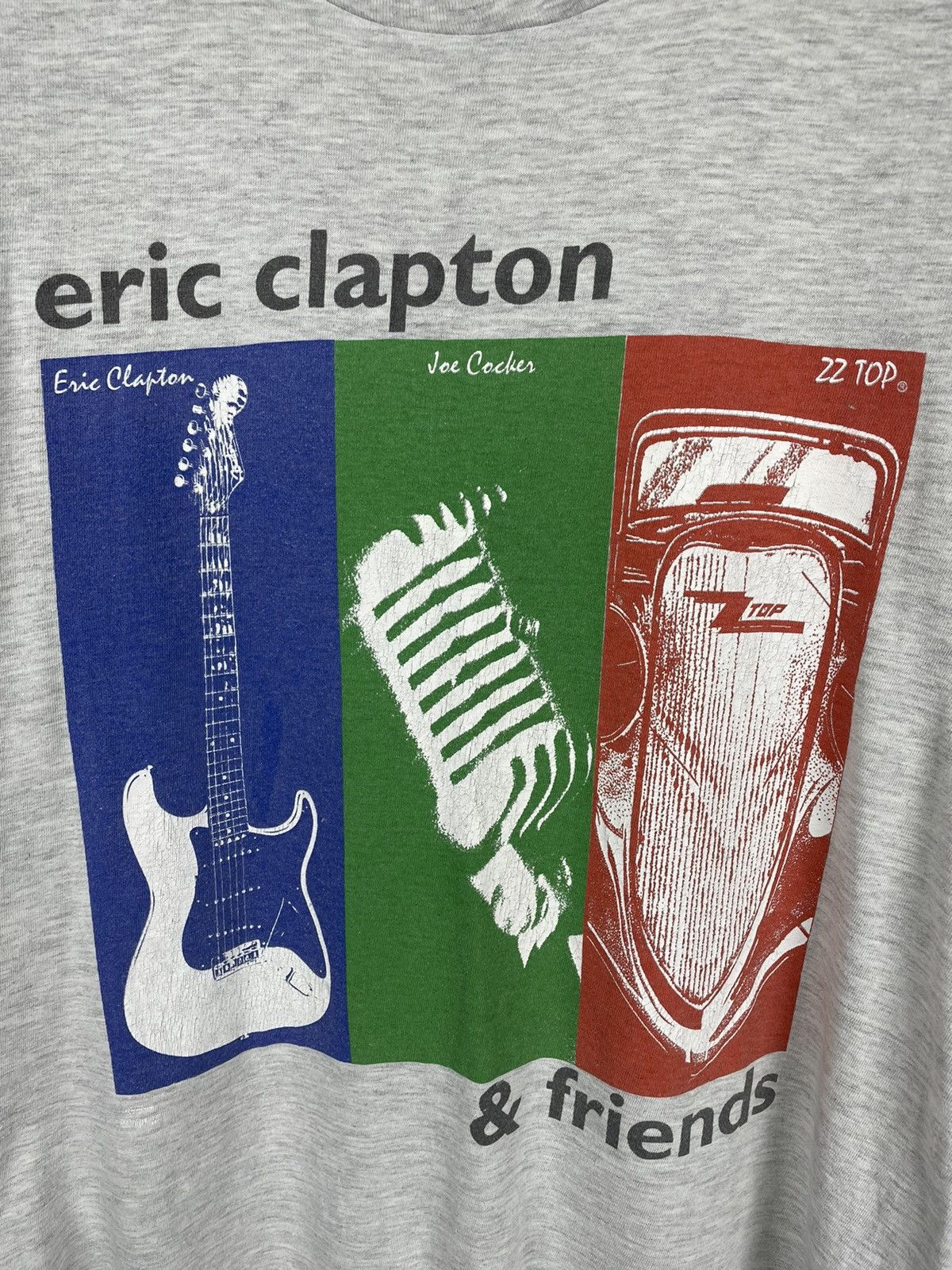 Band Tees × Vintage Vintage 1993 Eric Clapton Joe Cocker ZZ Top Tour Band Tee Size US M / EU 48-50 / 2 - 3 Thumbnail
