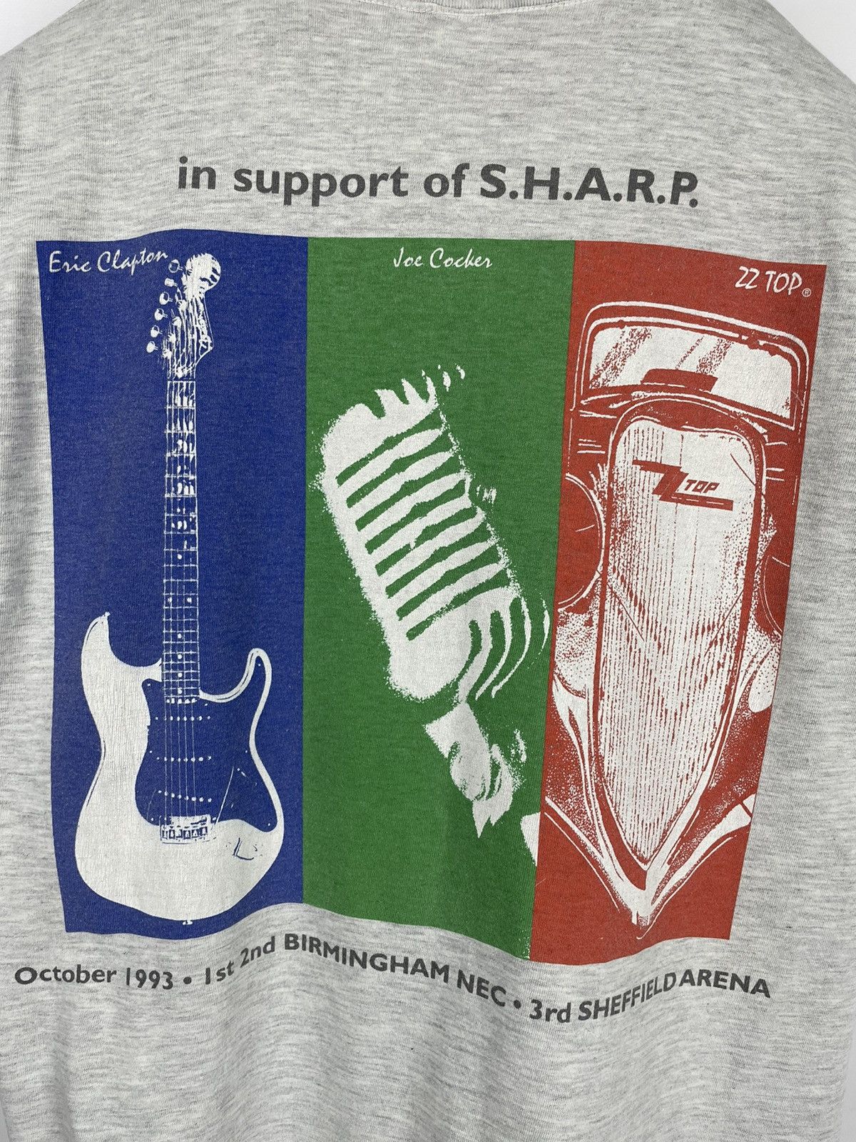 Band Tees × Vintage Vintage 1993 Eric Clapton Joe Cocker ZZ Top Tour Band Tee Size US M / EU 48-50 / 2 - 6 Thumbnail