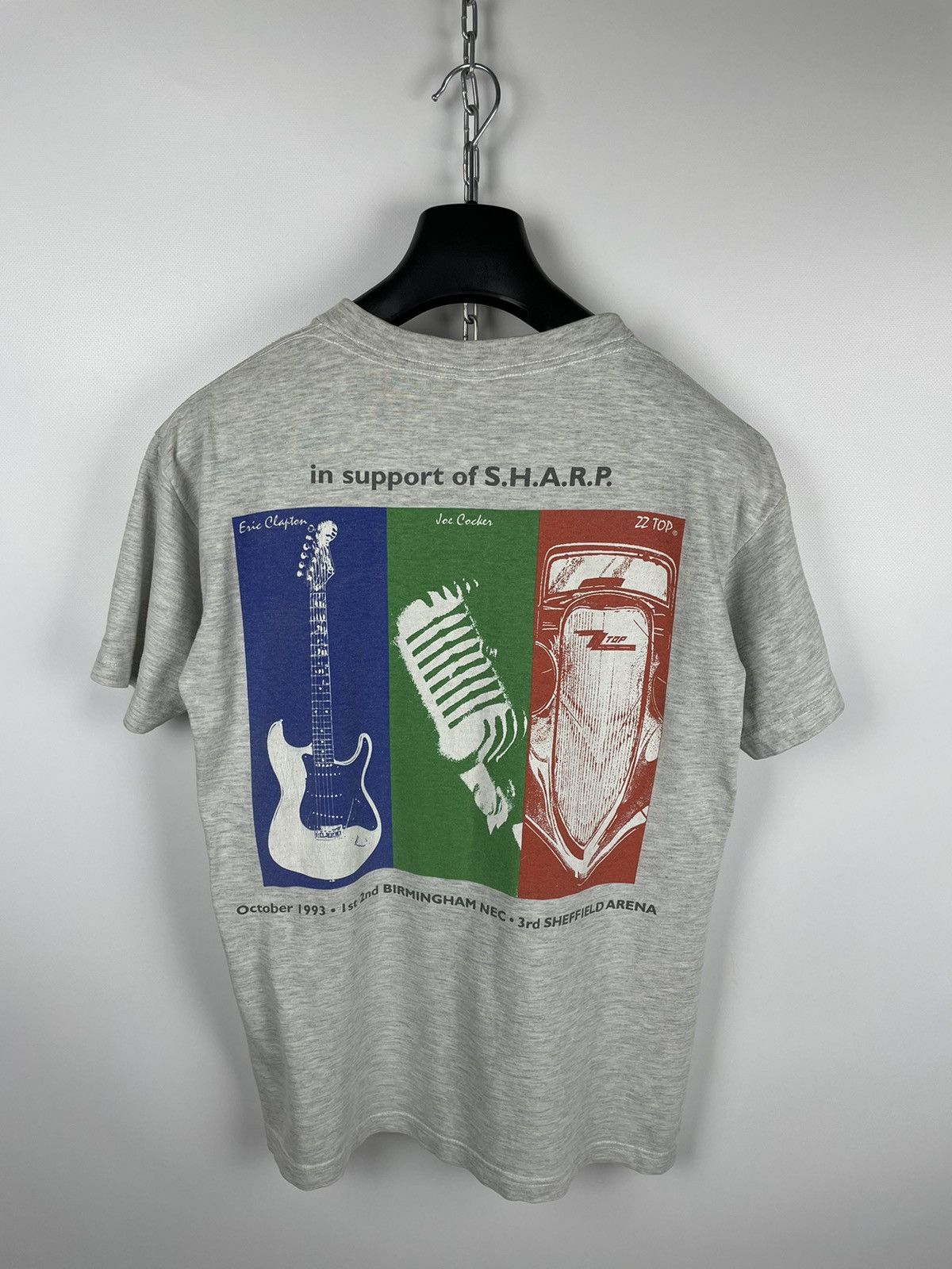 Band Tees × Vintage Vintage 1993 Eric Clapton Joe Cocker ZZ Top Tour Band Tee Size US M / EU 48-50 / 2 - 4 Thumbnail