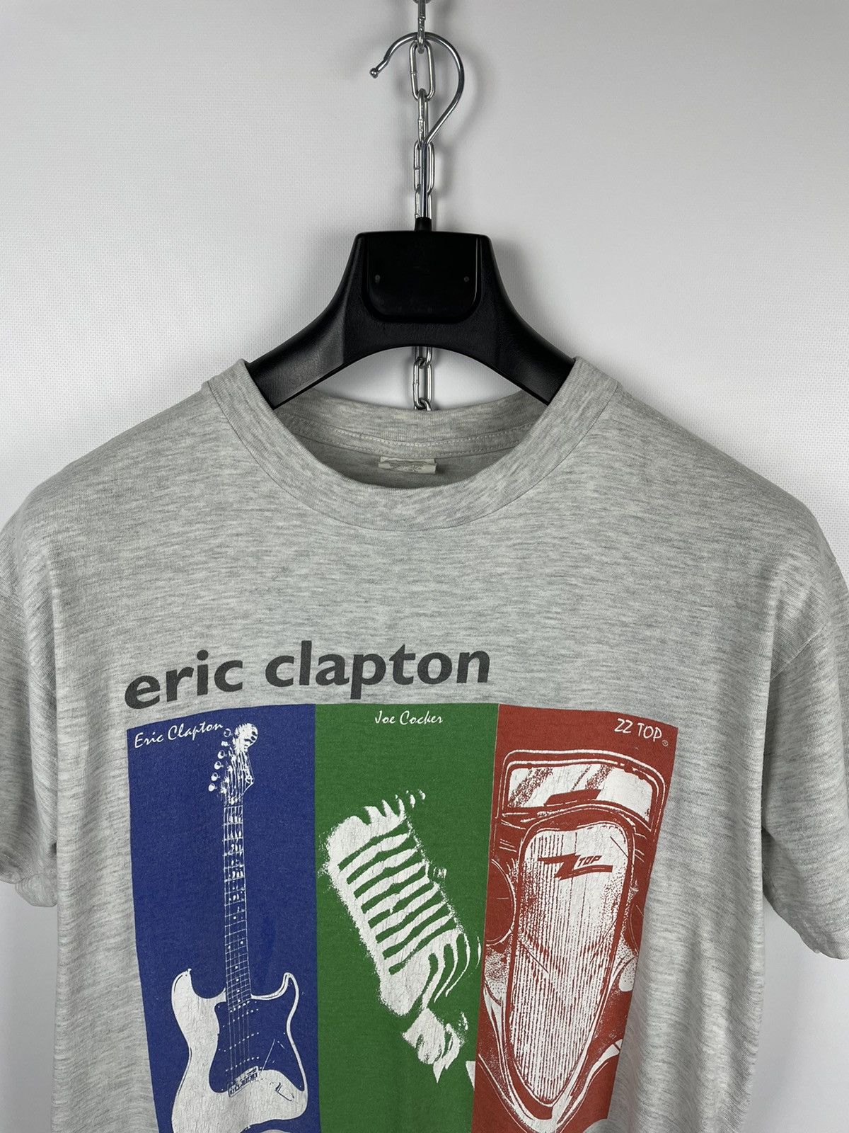 Band Tees × Vintage Vintage 1993 Eric Clapton Joe Cocker ZZ Top Tour Band Tee Size US M / EU 48-50 / 2 - 2 Thumbnail
