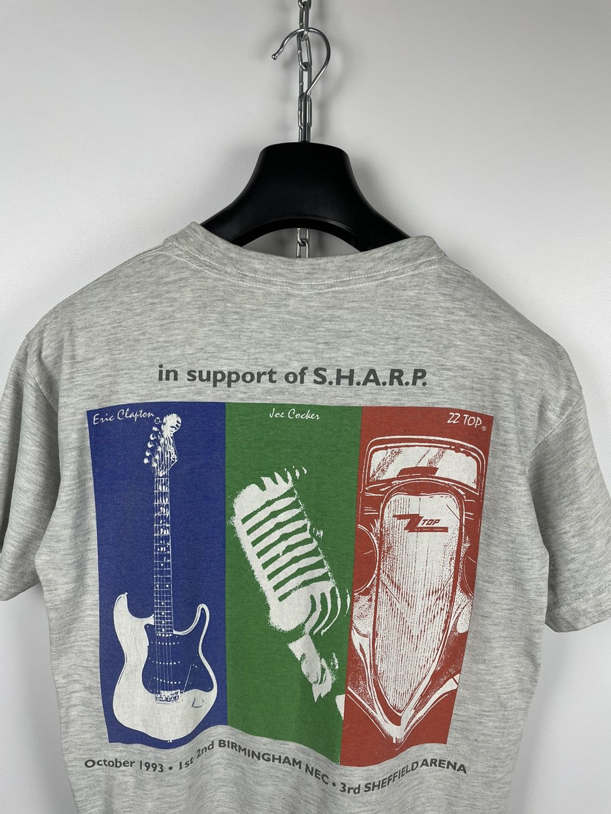 Band Tees × Vintage Vintage 1993 Eric Clapton Joe Cocker ZZ Top Tour Band Tee Size US M / EU 48-50 / 2 - 5 Thumbnail
