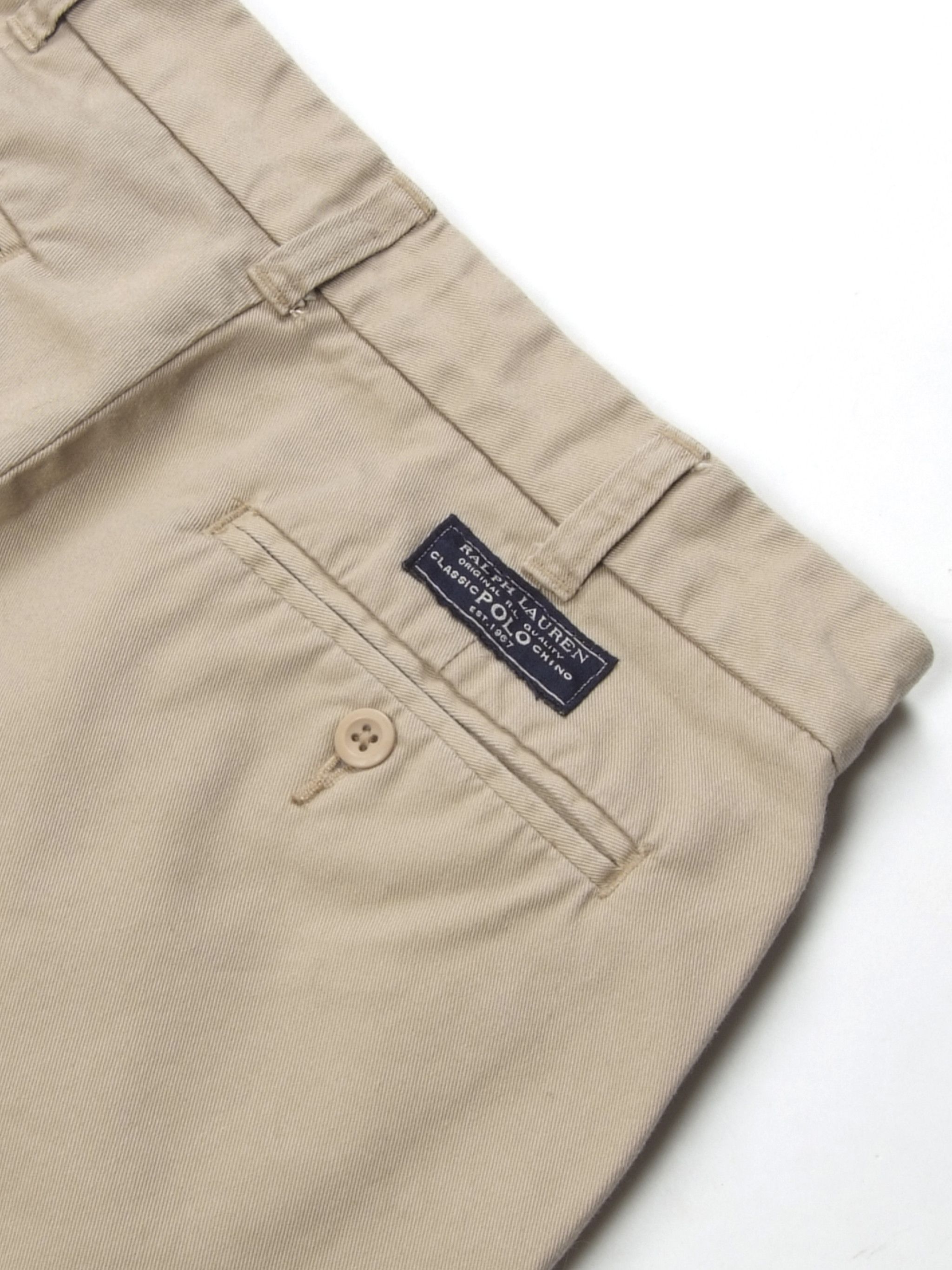 Polo Ralph Lauren × Vintage Vintage Polo Ralph Lauren Beige High Rise Chino Pants (S) Size 27" / US 4 / IT 40 - 3 Thumbnail