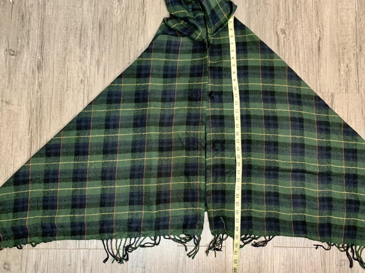 Vintage Green Plaid poncho Size US M / EU 48-50 / 2 - 5 Thumbnail