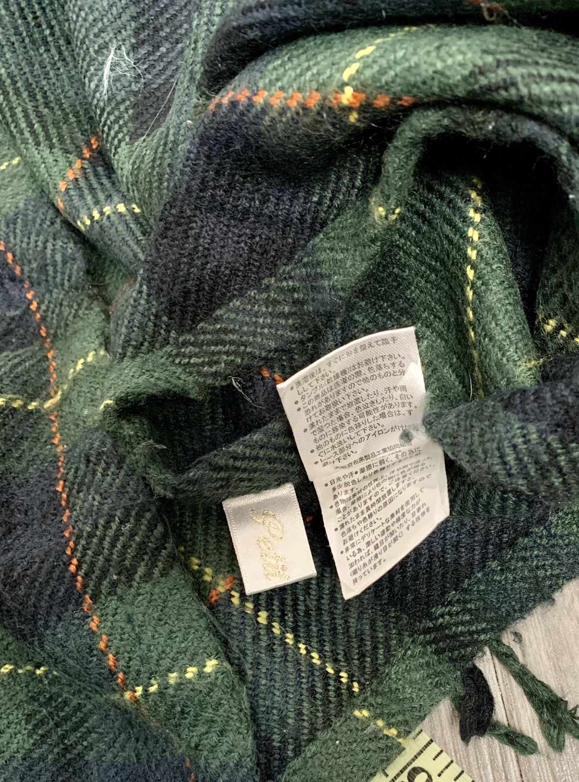 Vintage Green Plaid poncho Size US M / EU 48-50 / 2 - 7 Thumbnail