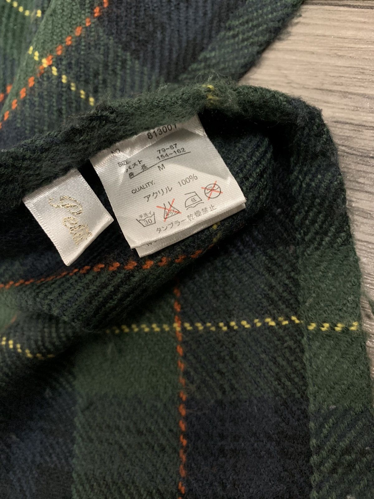 Vintage Green Plaid poncho Size US M / EU 48-50 / 2 - 8 Thumbnail