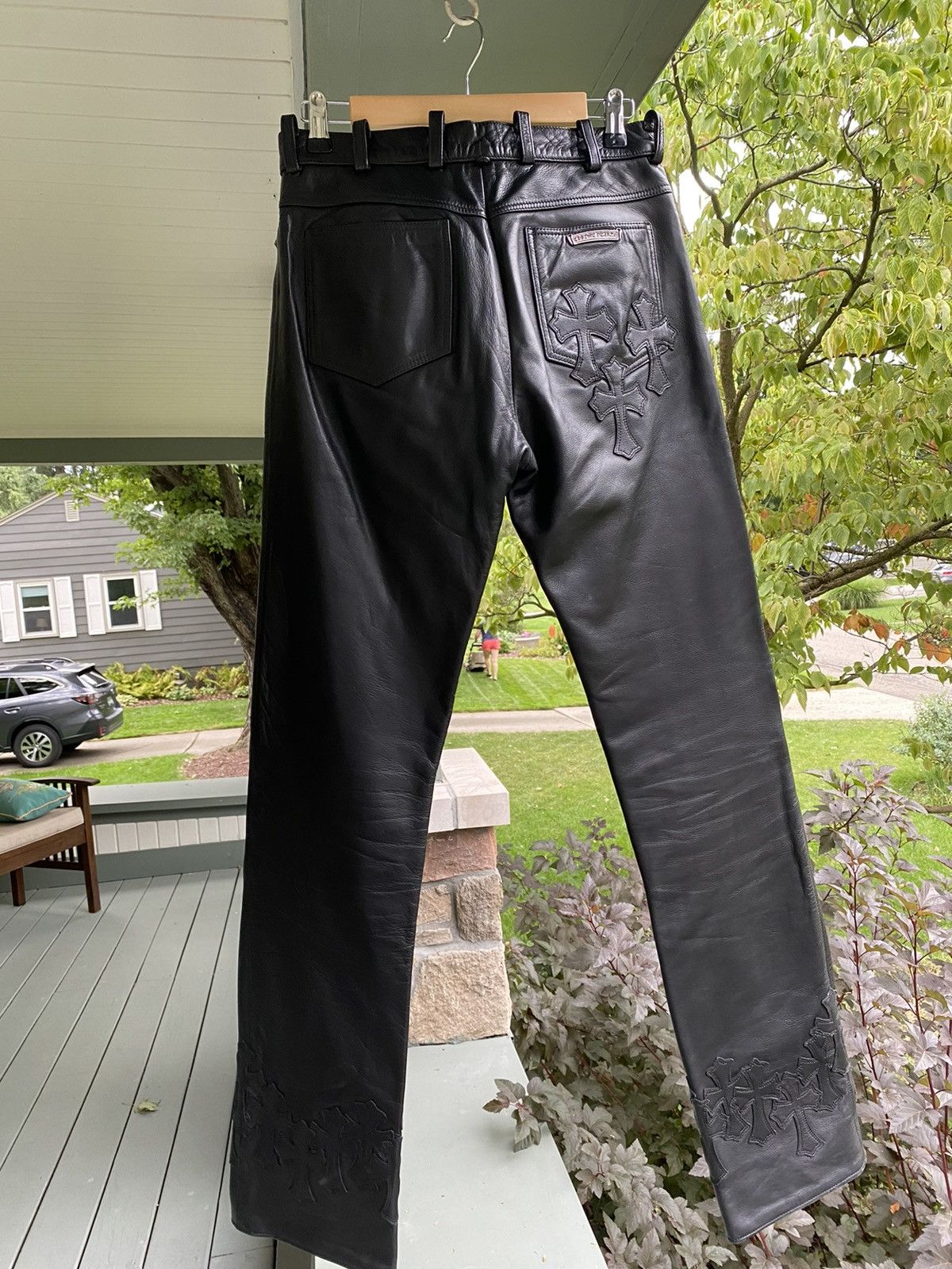 Chrome Hearts Chrome Hearts Leather Fleur Knee Pants | Grailed Chrome Hearts Chrome Hearts Leather Fleur Knee Pants | Grailed